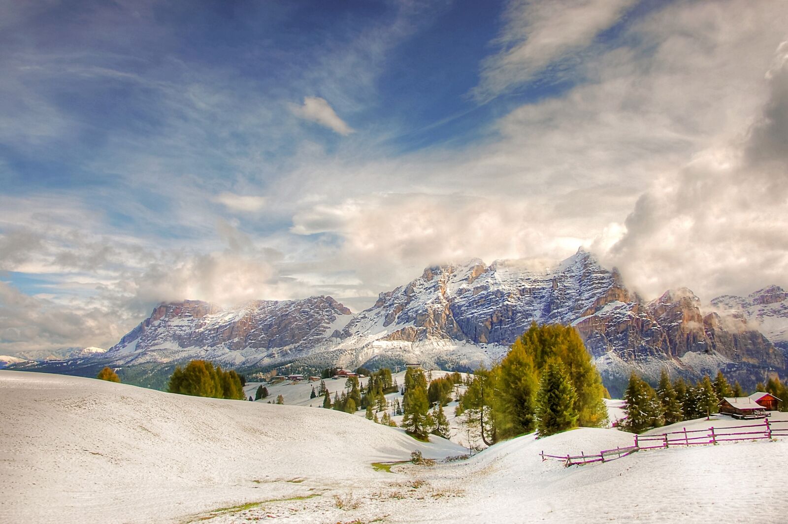 Nikon D40 sample photo. Winter, pralongia, mountains photography