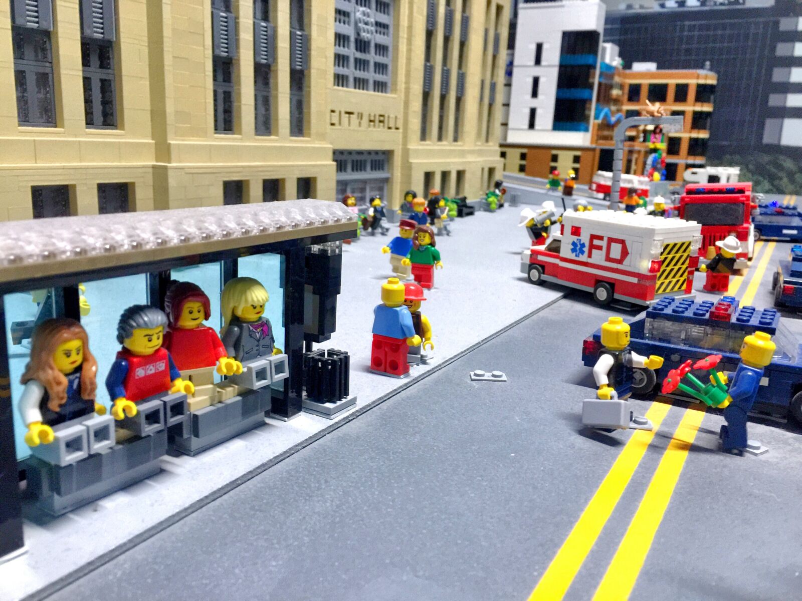 Apple iPhone 6 Plus sample photo. Lego, people, city photography