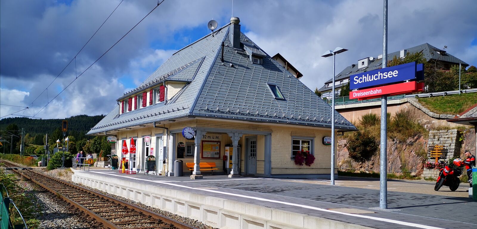HUAWEI HMA-L29 sample photo. Black forest, schluchsee, trainstation photography