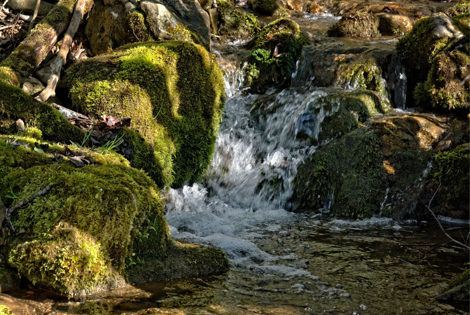 55.0-200.0mm f/4.0-f/5.6 sample photo. Creek, nature, water photography