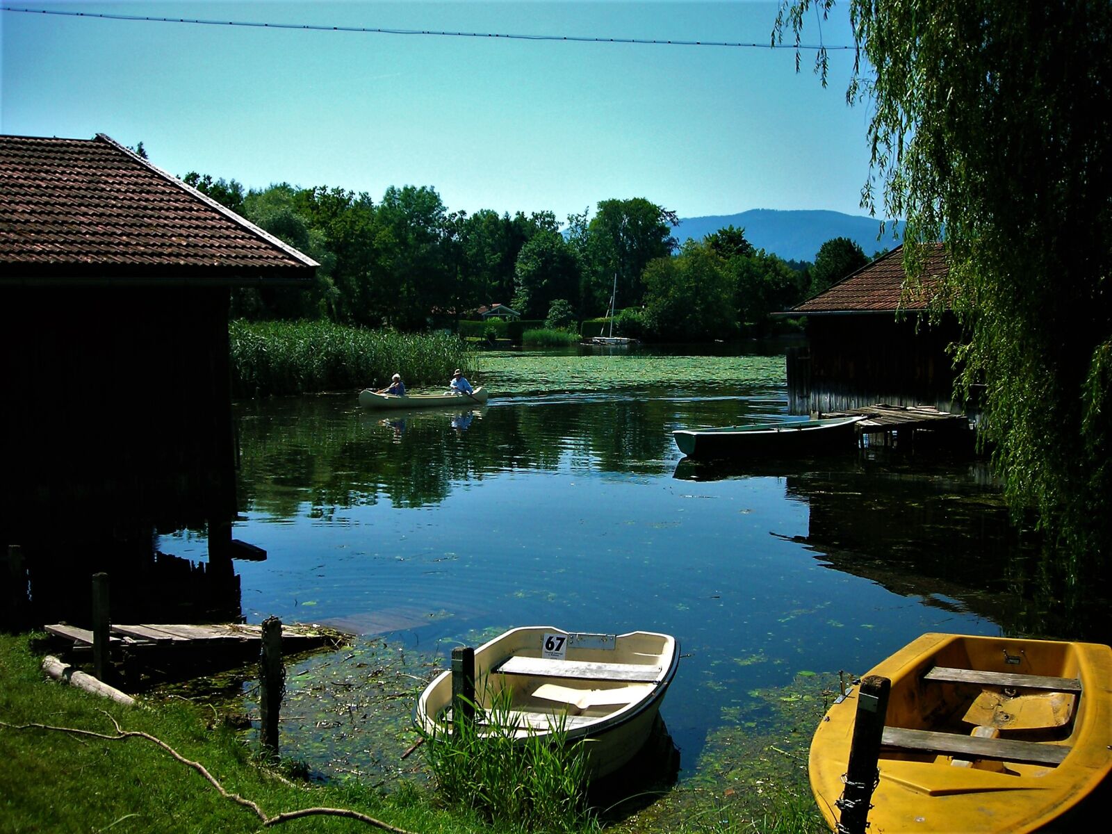 Nikon COOLPIX L3 sample photo. Boat house, staffelsee, boat photography