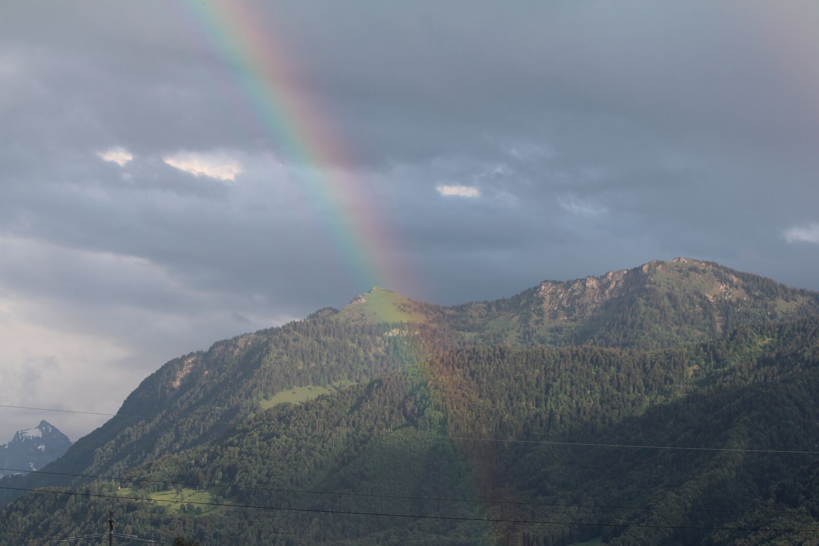 Canon EOS 60D sample photo. Rainbow, mountain, nature photography