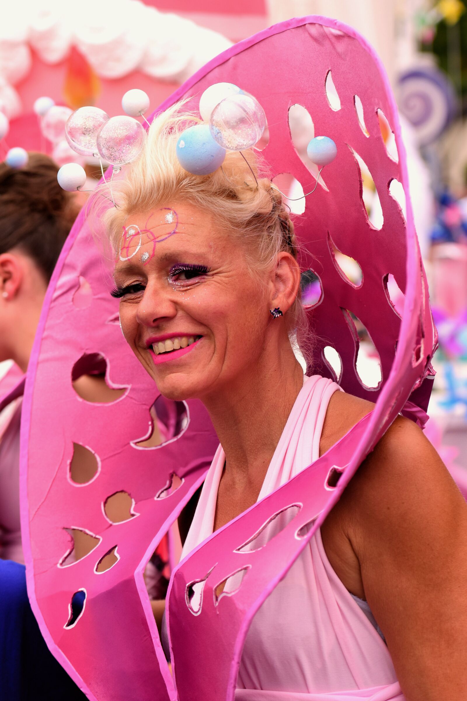Nikon D810 sample photo. White, woman, pink photography