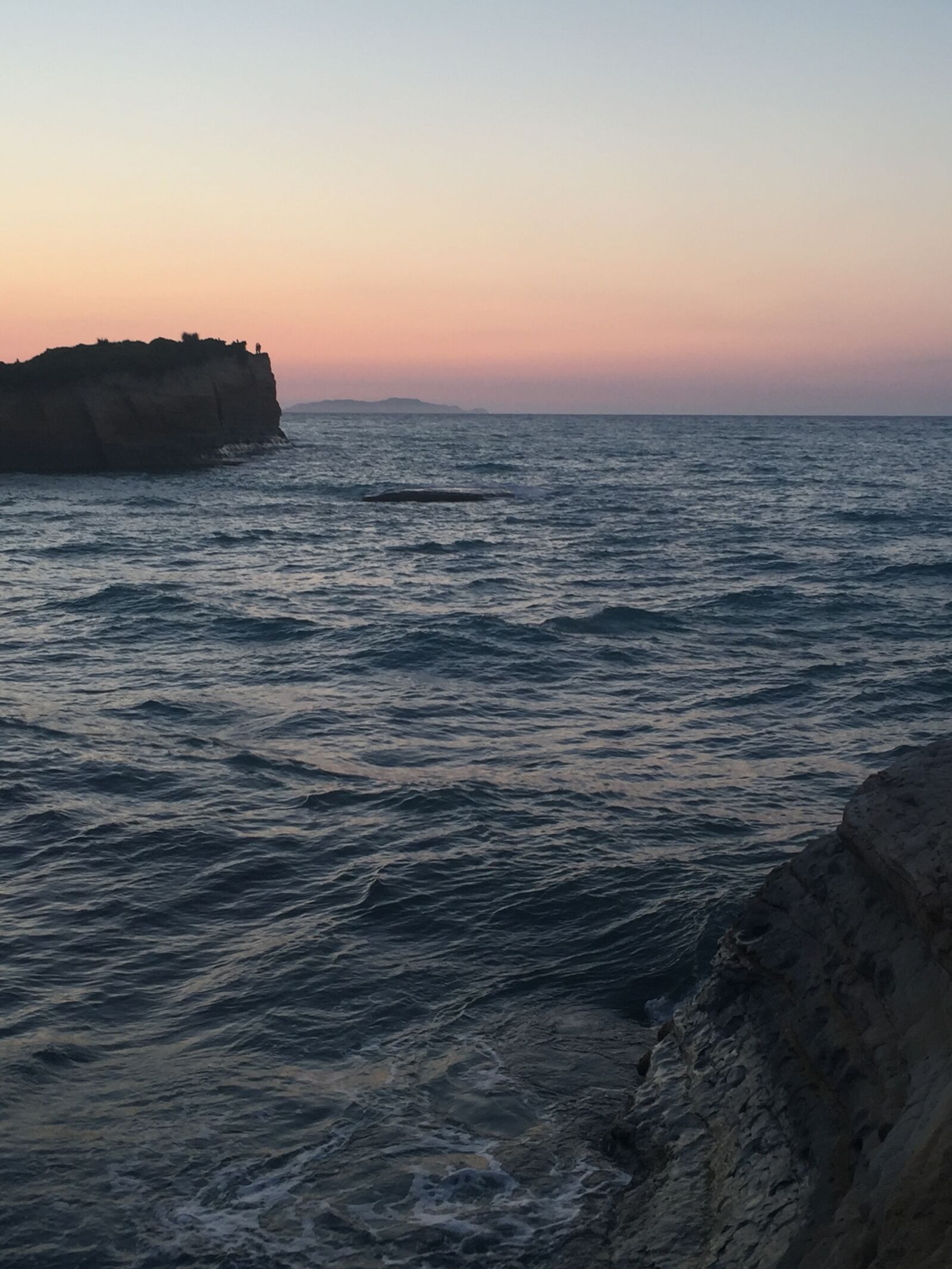 Apple iPhone 6 sample photo. Rocks, sea, sunset photography