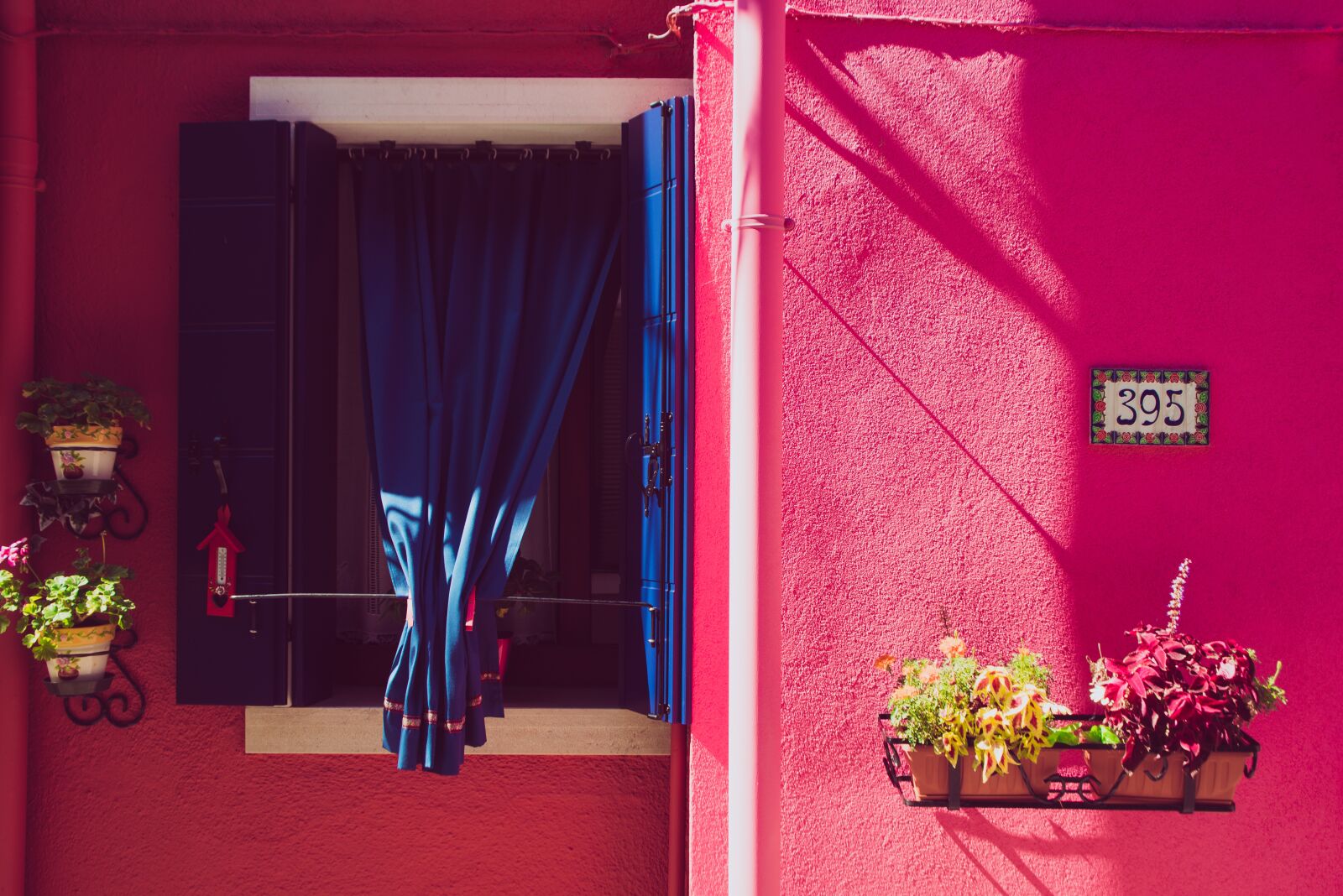 Nikon D750 sample photo. Colorful, house, pink photography