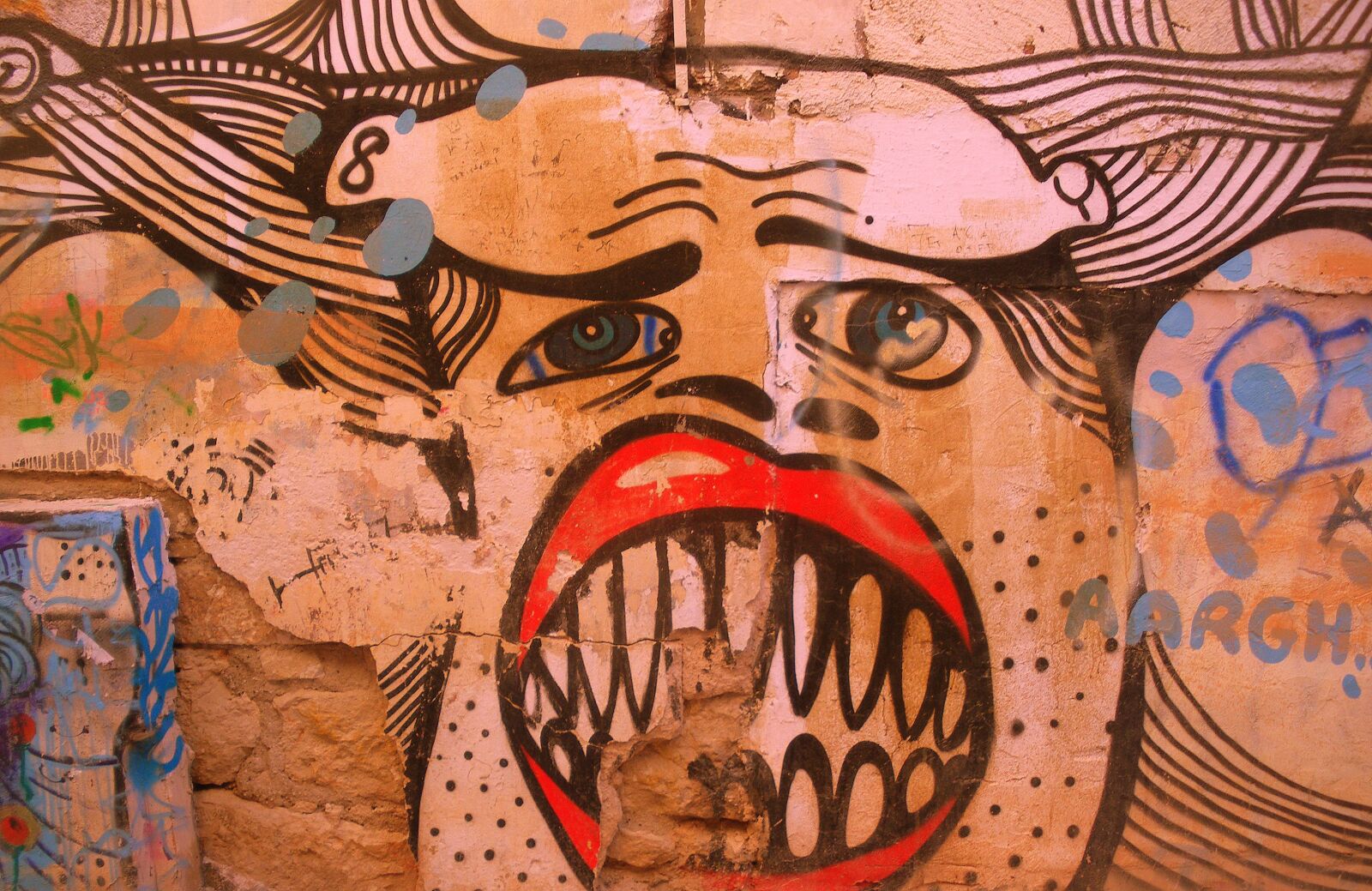 Pentax OPTIO L50 sample photo. Graffiti, paint, building photography