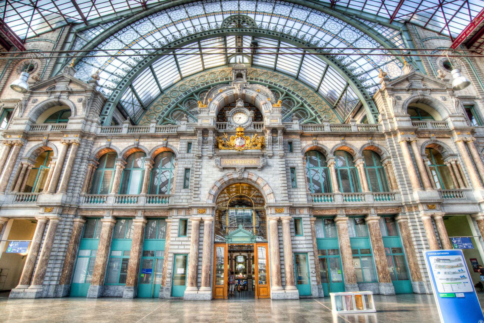 Nikon D610 sample photo. Antwerp, station, central station photography