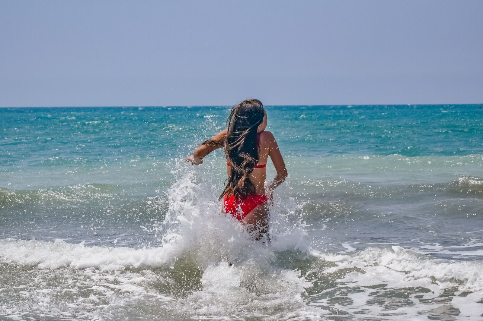 Nikon D3300 sample photo. Girl, sea, summer photography