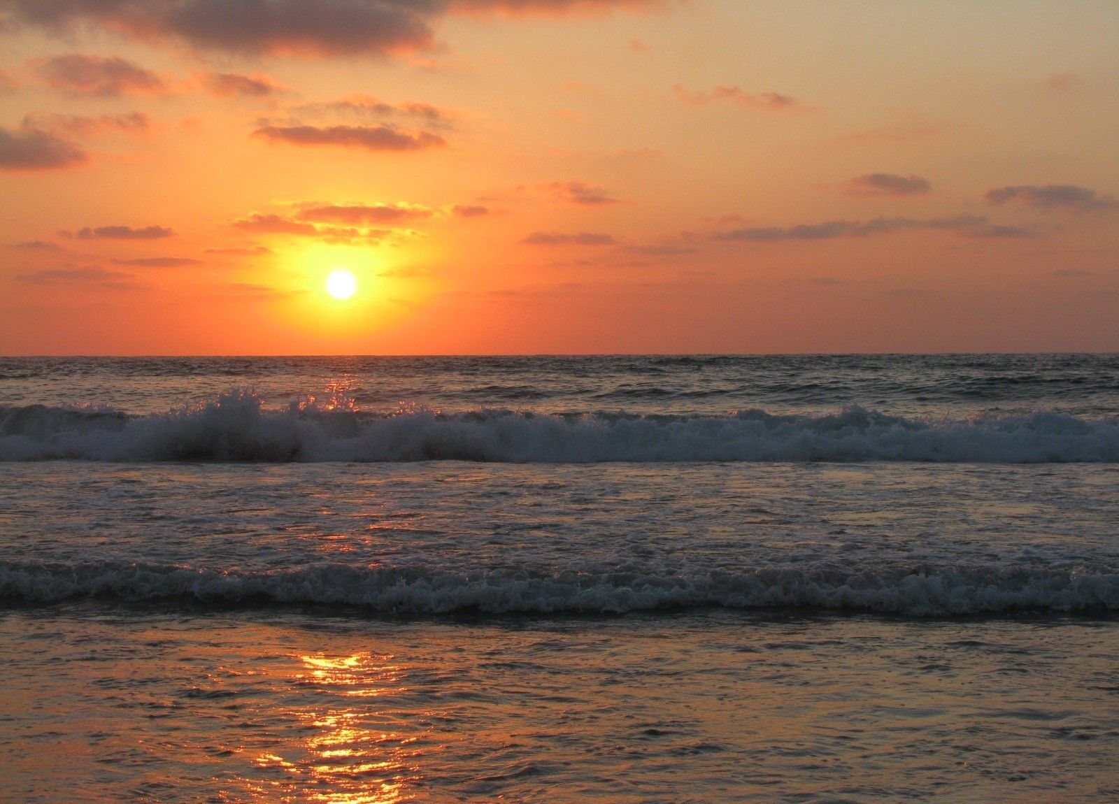 Canon POWERSHOT SX100 IS sample photo. Sunset, beach, sun photography