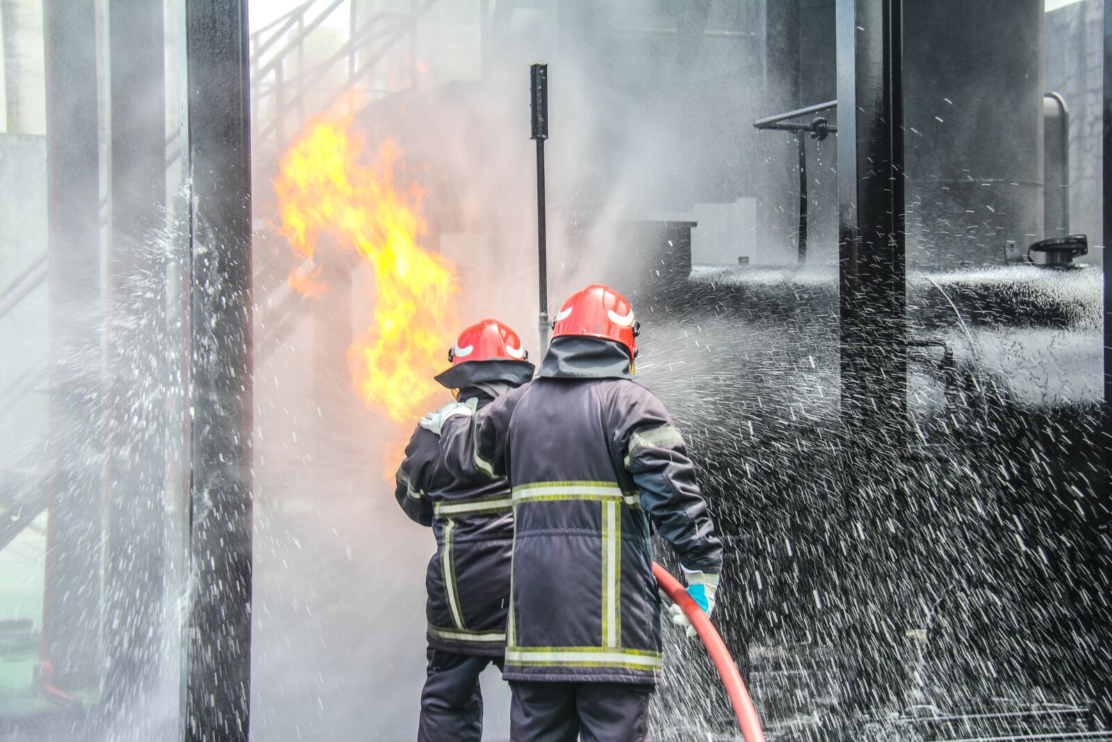 Canon EOS 60D sample photo. Fire fighting, firefighters, fire photography