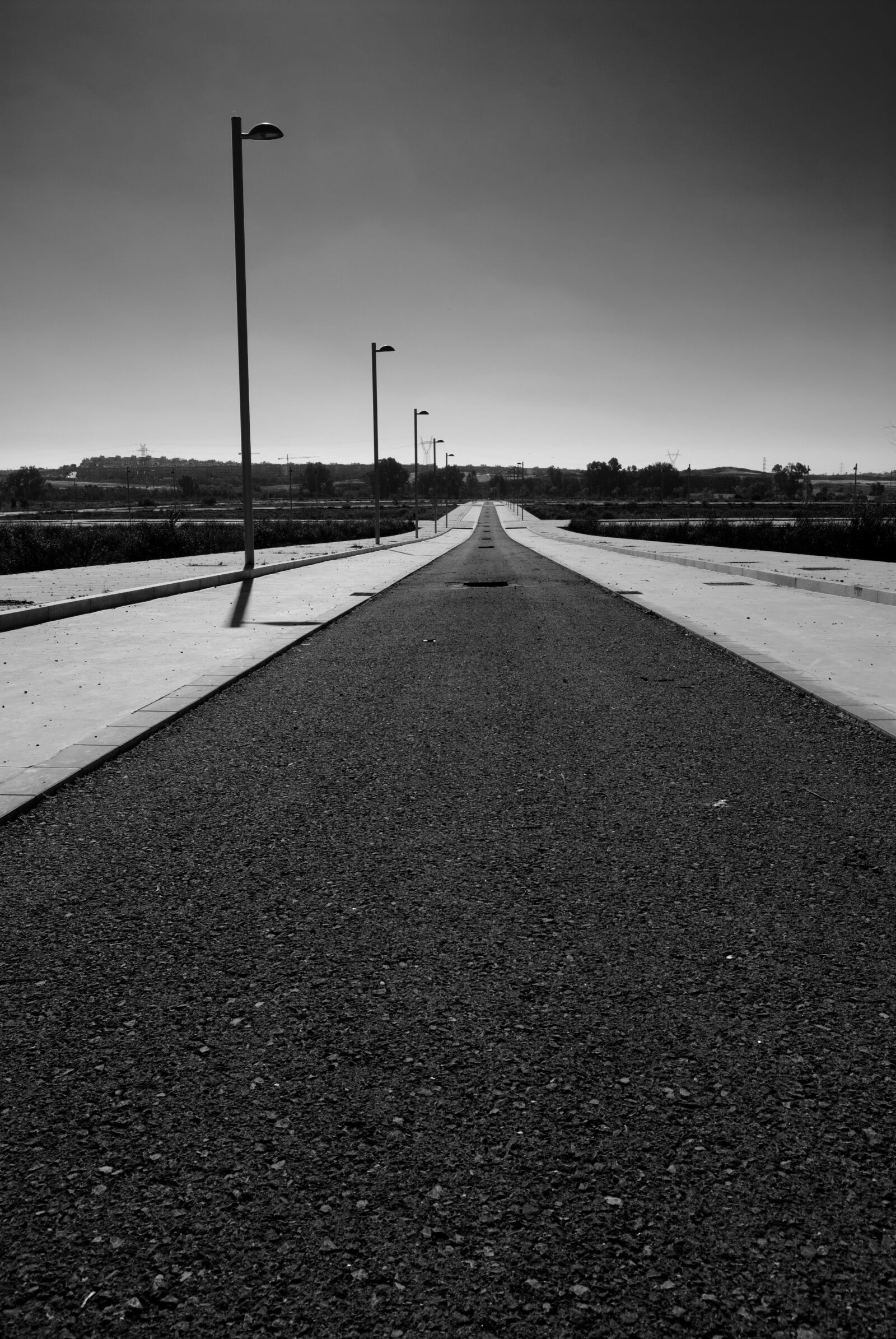 Nikon D3000 sample photo. Road, loneliness, path photography