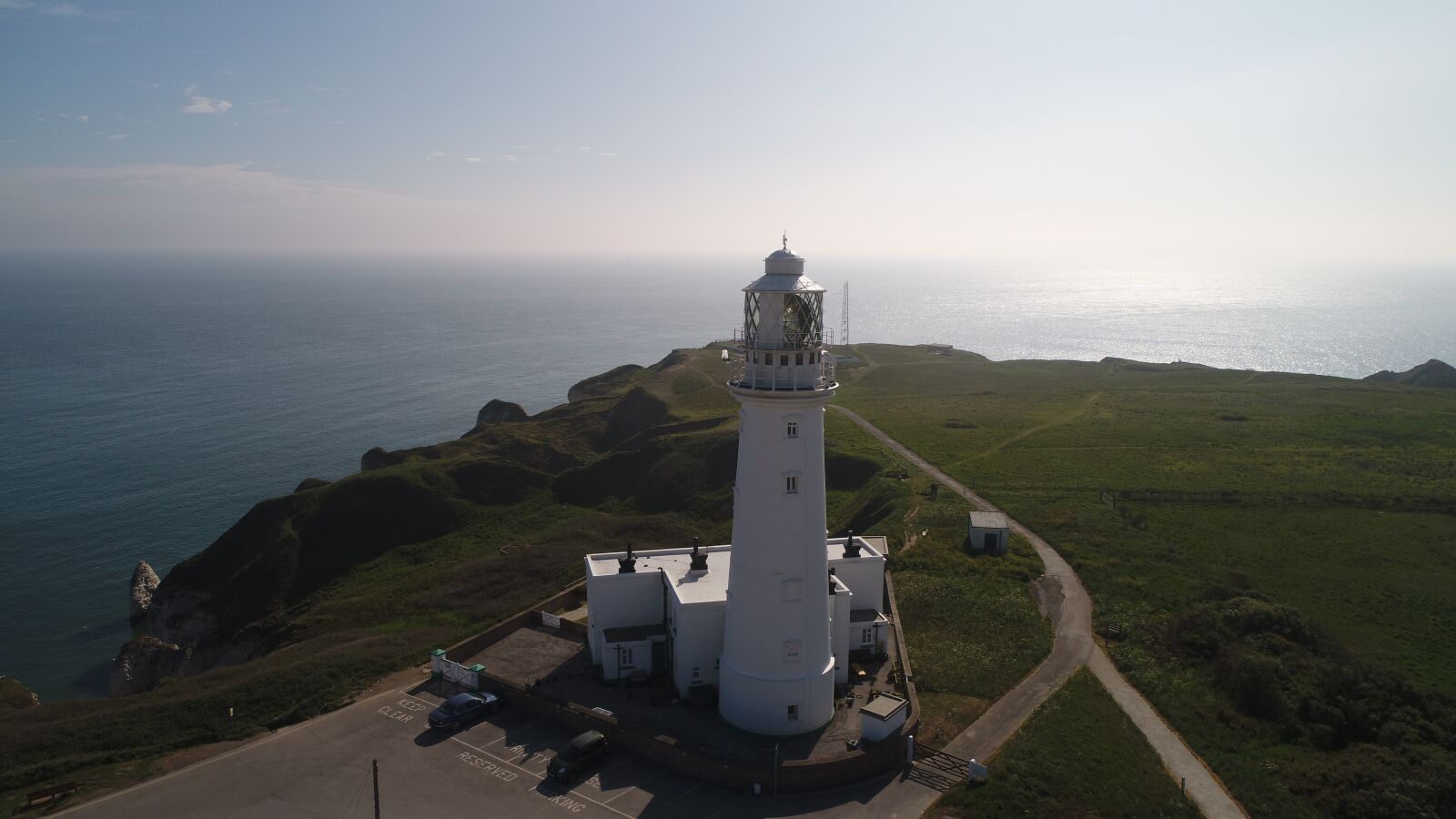 DJI FC6310 sample photo. Lighthouse, tower, ocean photography