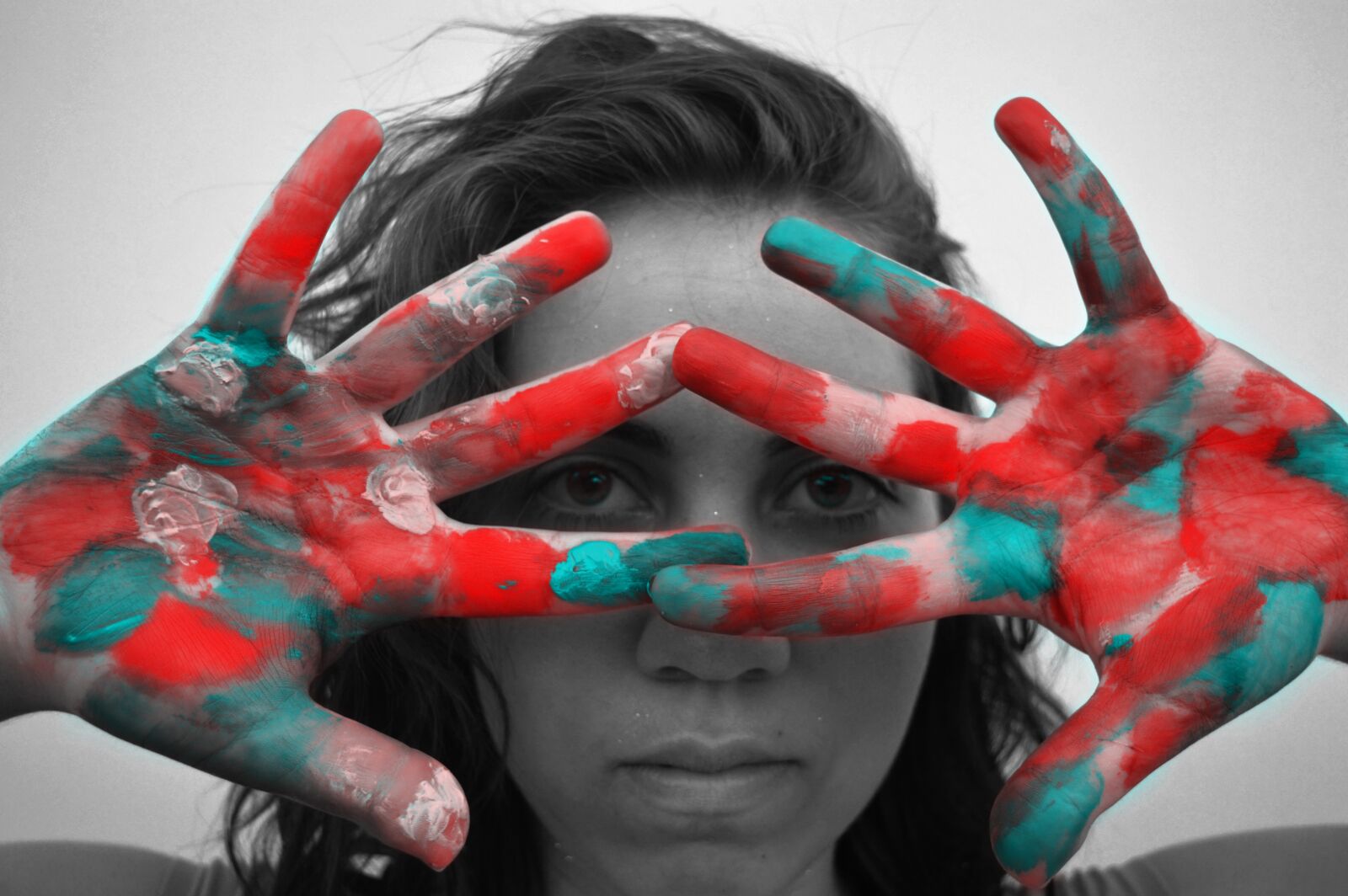 Nikon D3200 sample photo. Colors, paint, hands photography