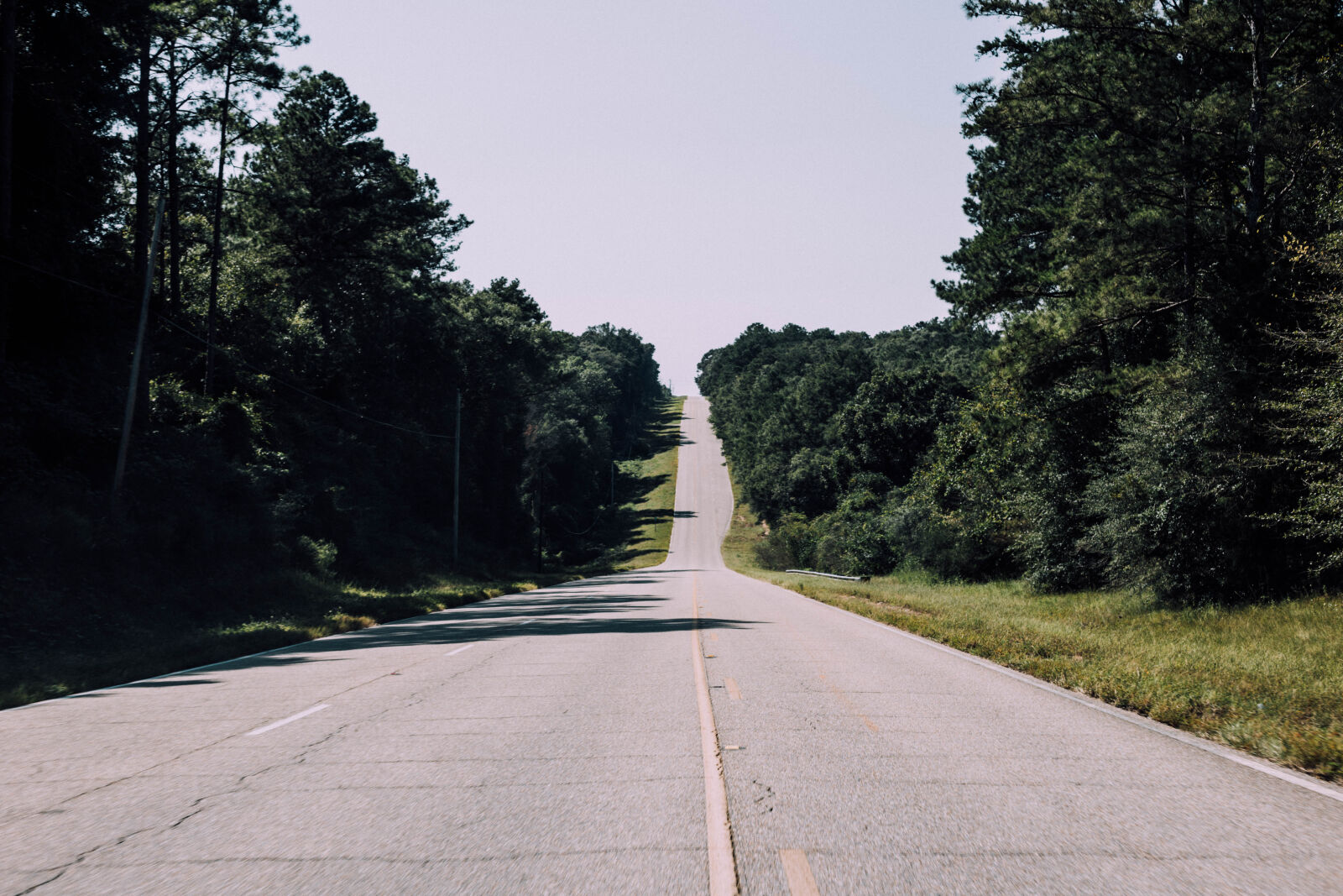 Canon EOS 6D sample photo. Hill, road, trees photography