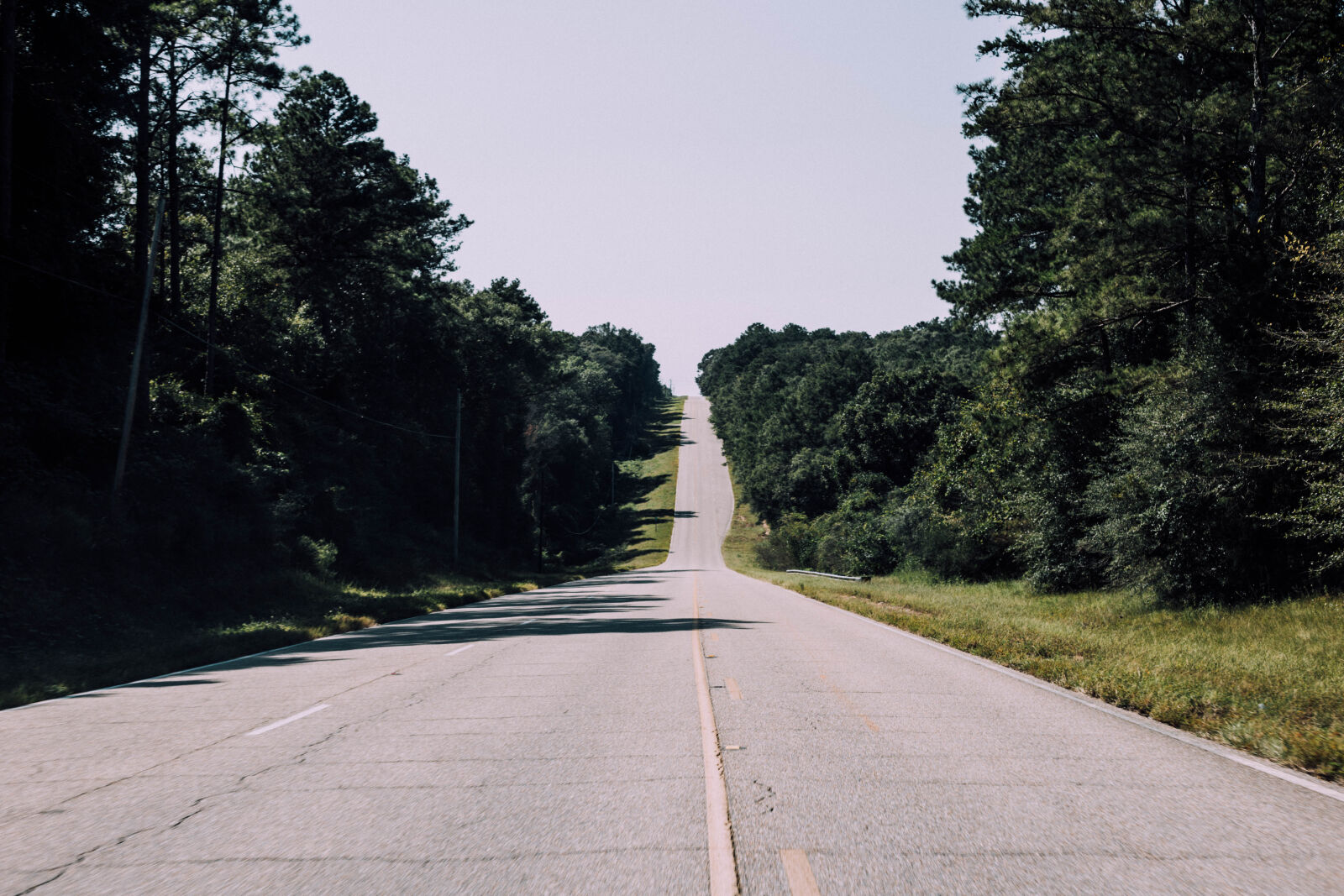 Canon EOS 6D + Canon EF 50mm F1.8 STM sample photo. Hill, road, trees photography