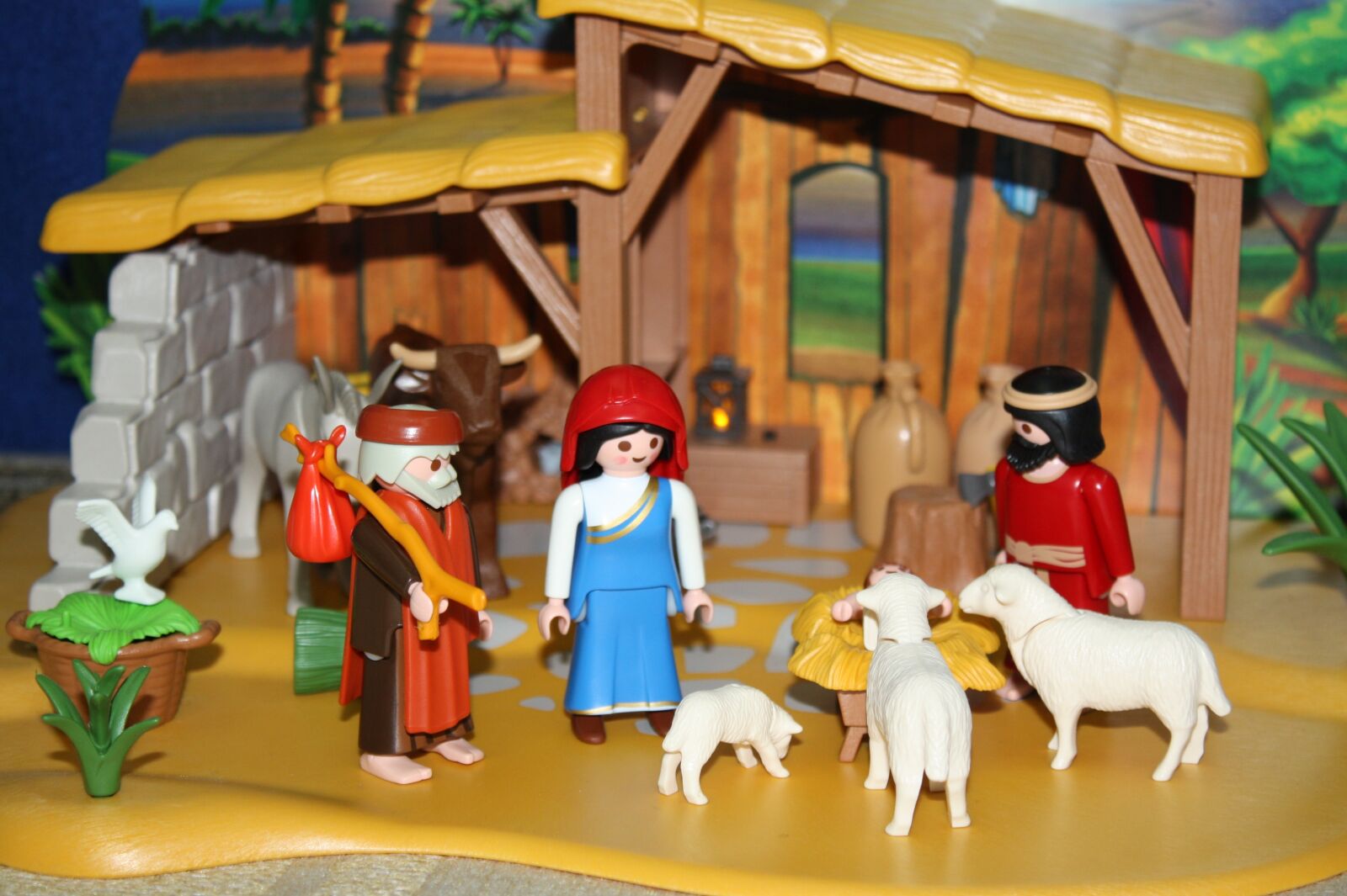 Canon EOS 450D (EOS Rebel XSi / EOS Kiss X2) sample photo. Playmobil, christmas story, worship photography