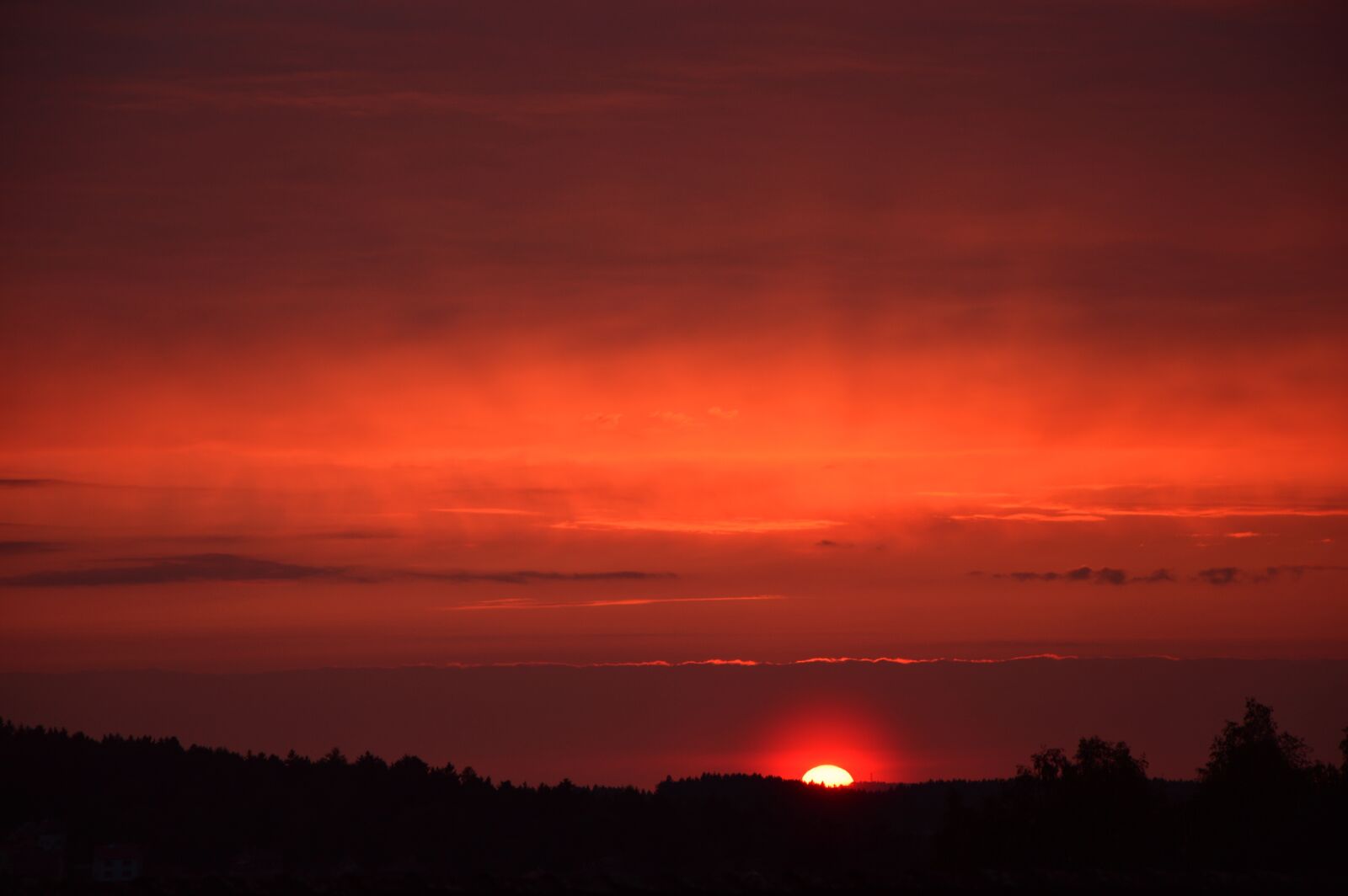 Nikon D3200 sample photo. Sunset, dawn, horizon photography