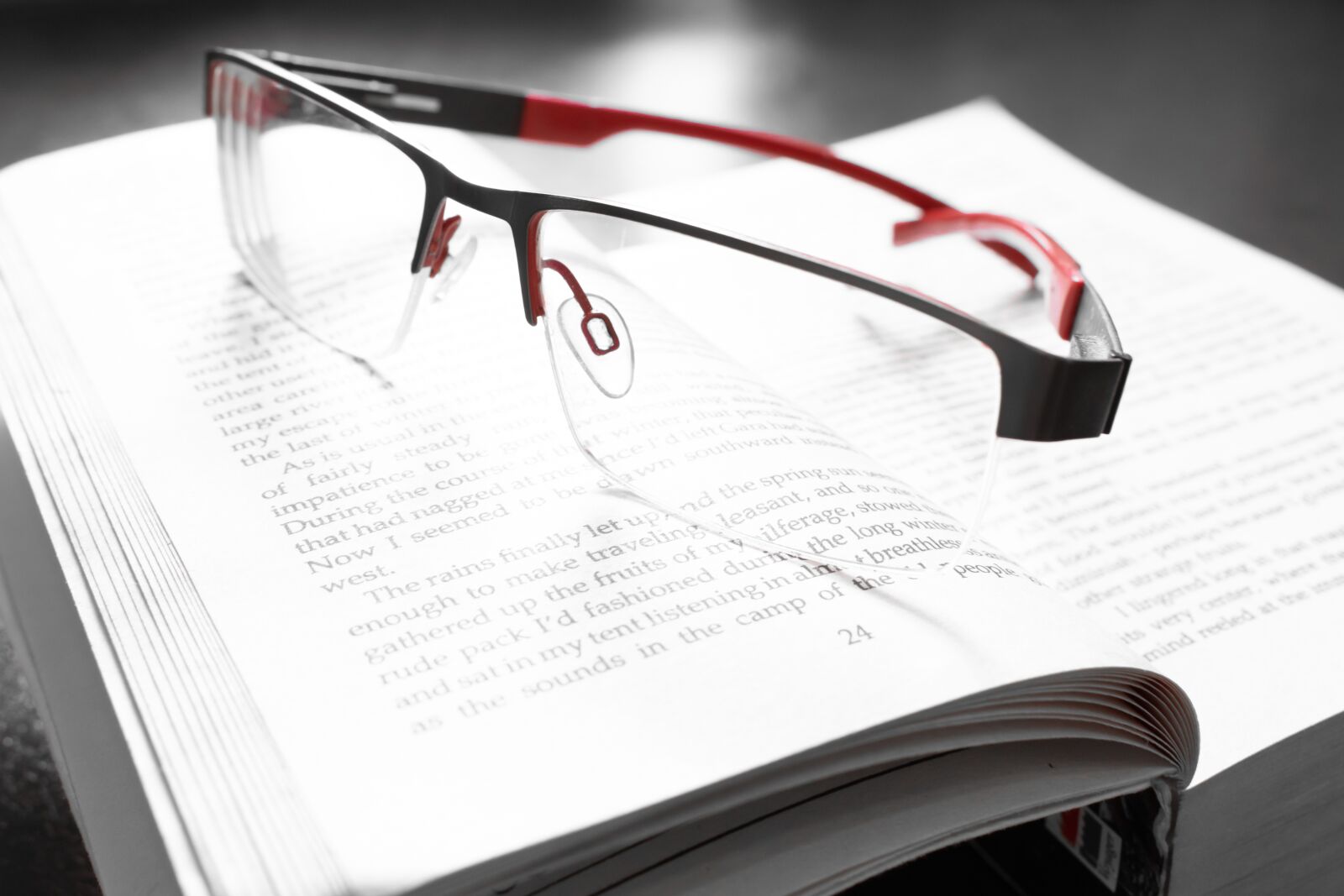 Nikon D5300 sample photo. Read, book, glasses photography
