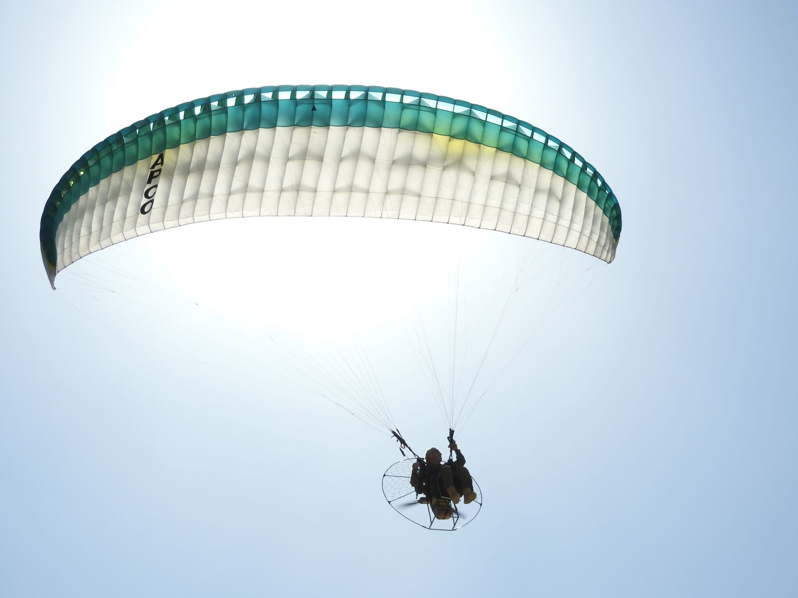 Nikon Coolpix P610 sample photo. Sun, paraglider, paragliding photography