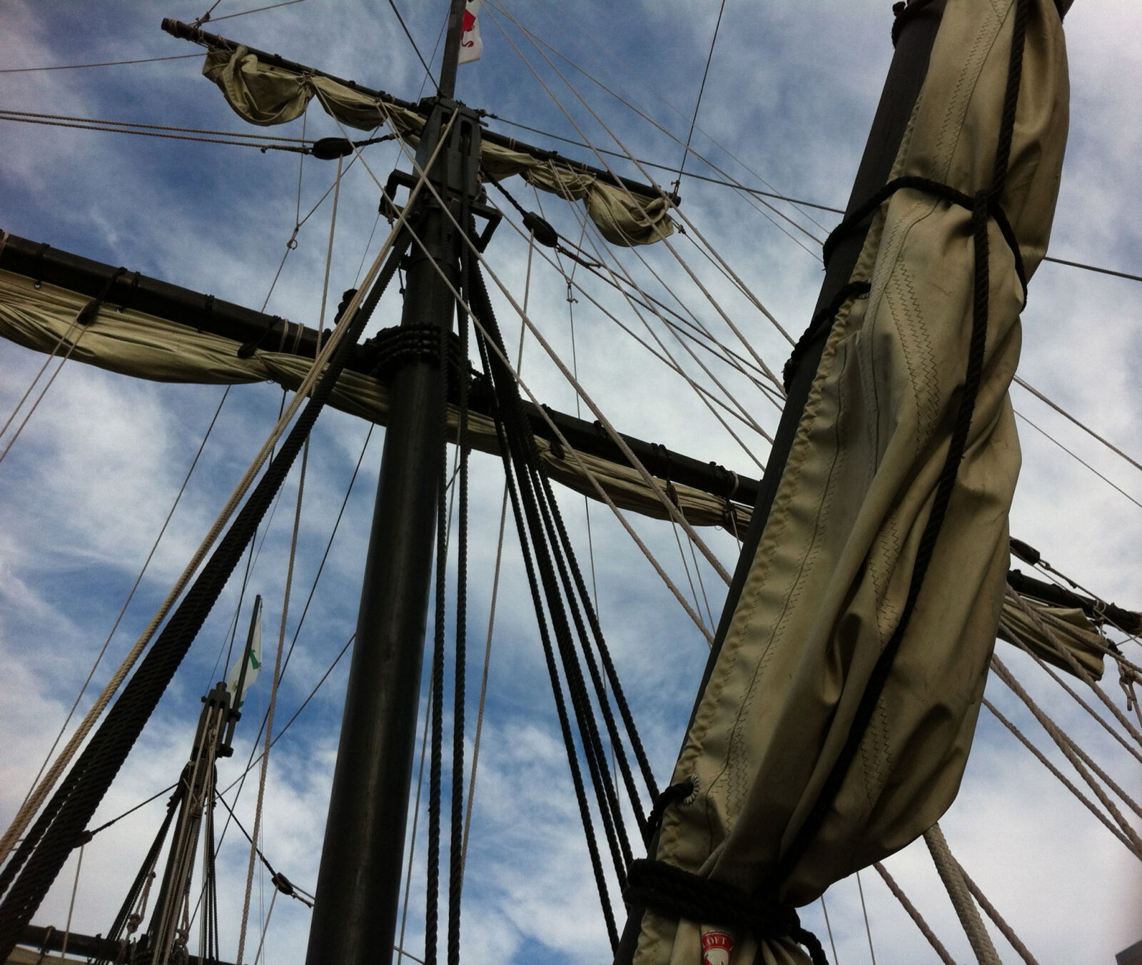 Apple iPhone 4 sample photo. Blue, sky, boat, frigate photography