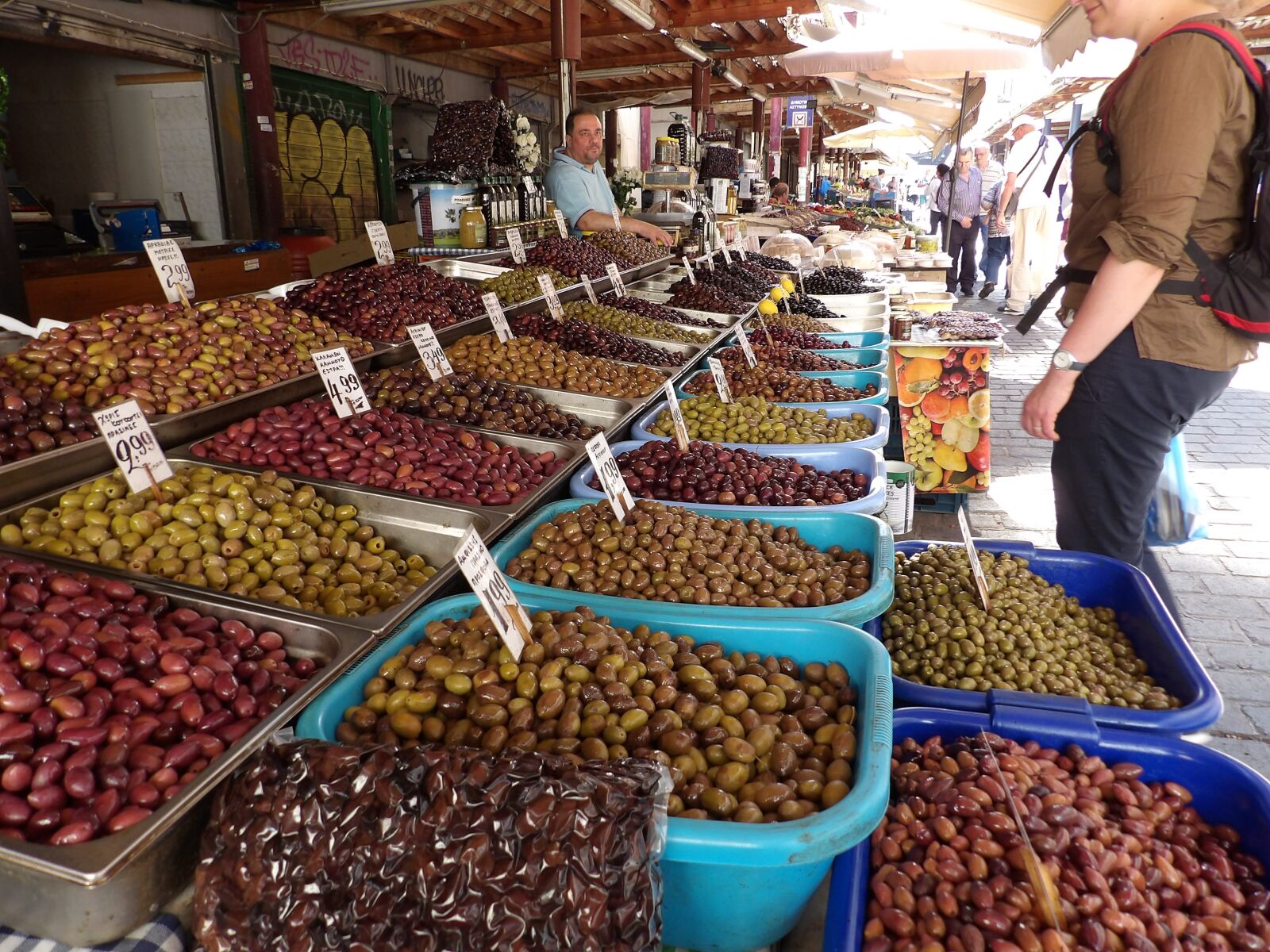 Kodak PIXPRO AZ521 sample photo. Olives, market, mediterranean photography