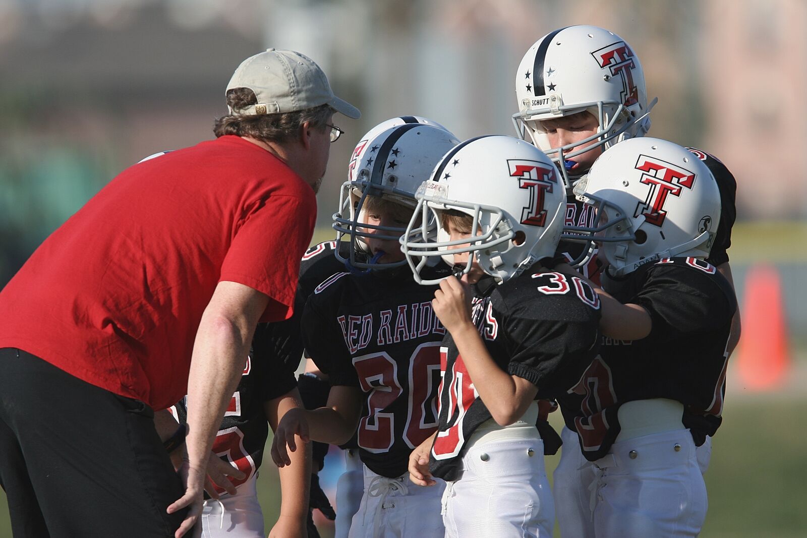 Canon EOS 20D sample photo. Football coach, coaching, american photography