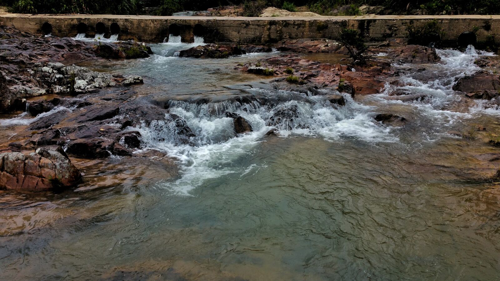 Samsung Galaxy Note4 sample photo. Waterfalls, rapids, bridge photography
