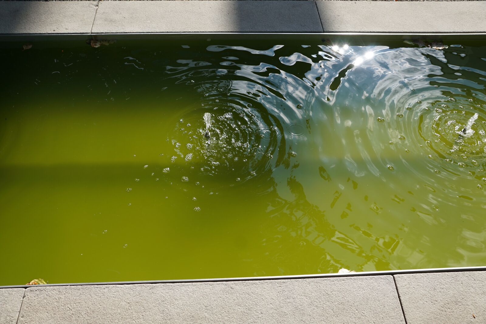 Sony DT 16-50mm F2.8 SSM sample photo. Water, fountain, green photography