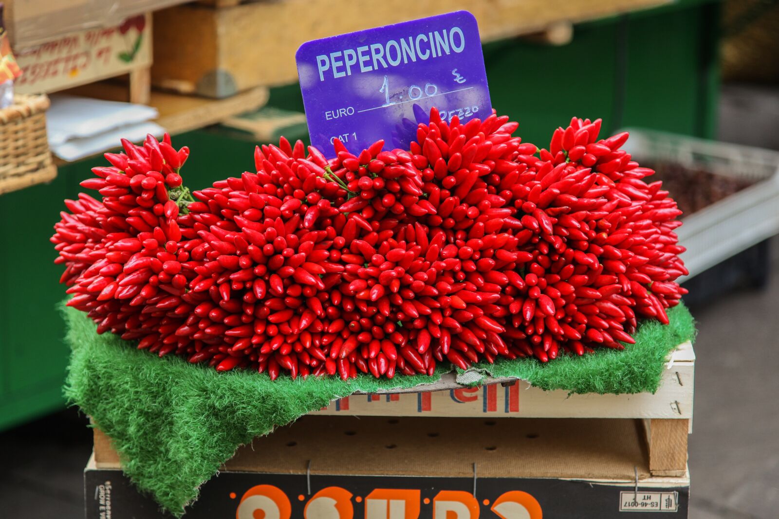 Canon EOS 5D Mark II sample photo. Pepperoni, chilli, market photography