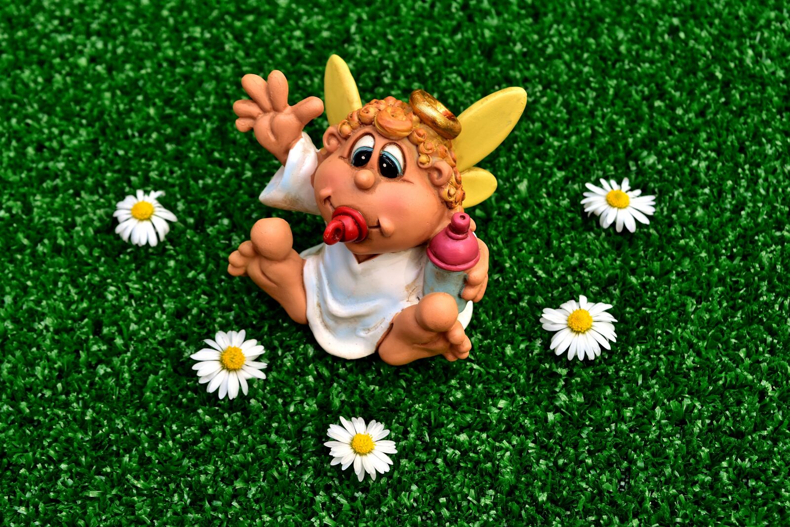 Nikon D7200 sample photo. Guardian angel, baby, cute photography