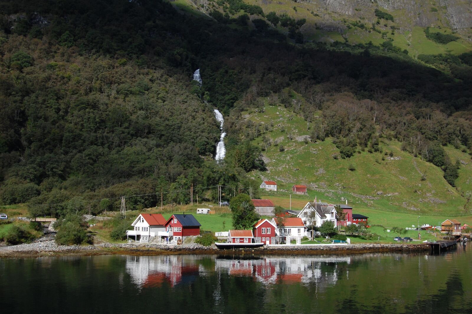 Nikon D40 sample photo. Norway, fjord, waterfall photography