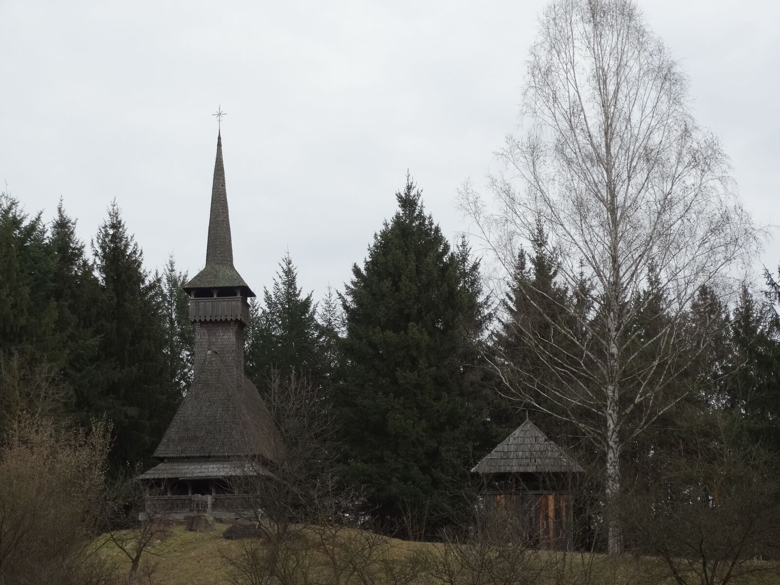 Sony Cyber-shot DSC-HX300 sample photo. Church, village, forest photography
