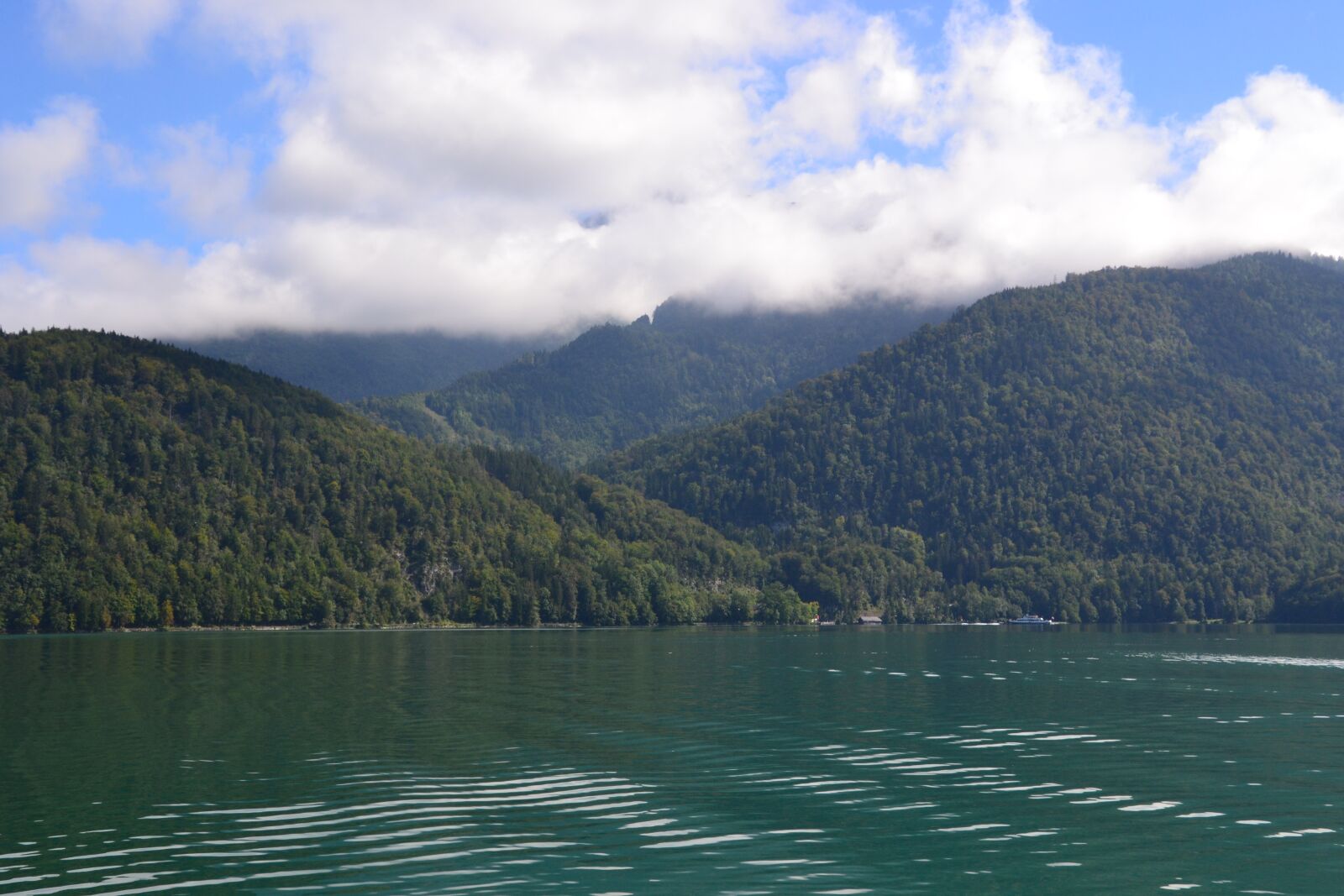 Nikon D3100 sample photo. Lake, mountains, forest photography