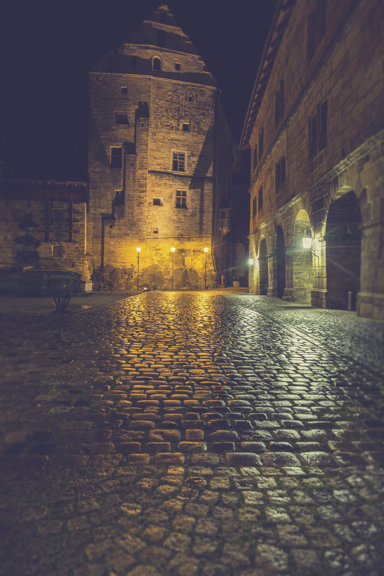 Canon EF 24-70mm F2.8L II USM sample photo. Lights, night, street, dark photography