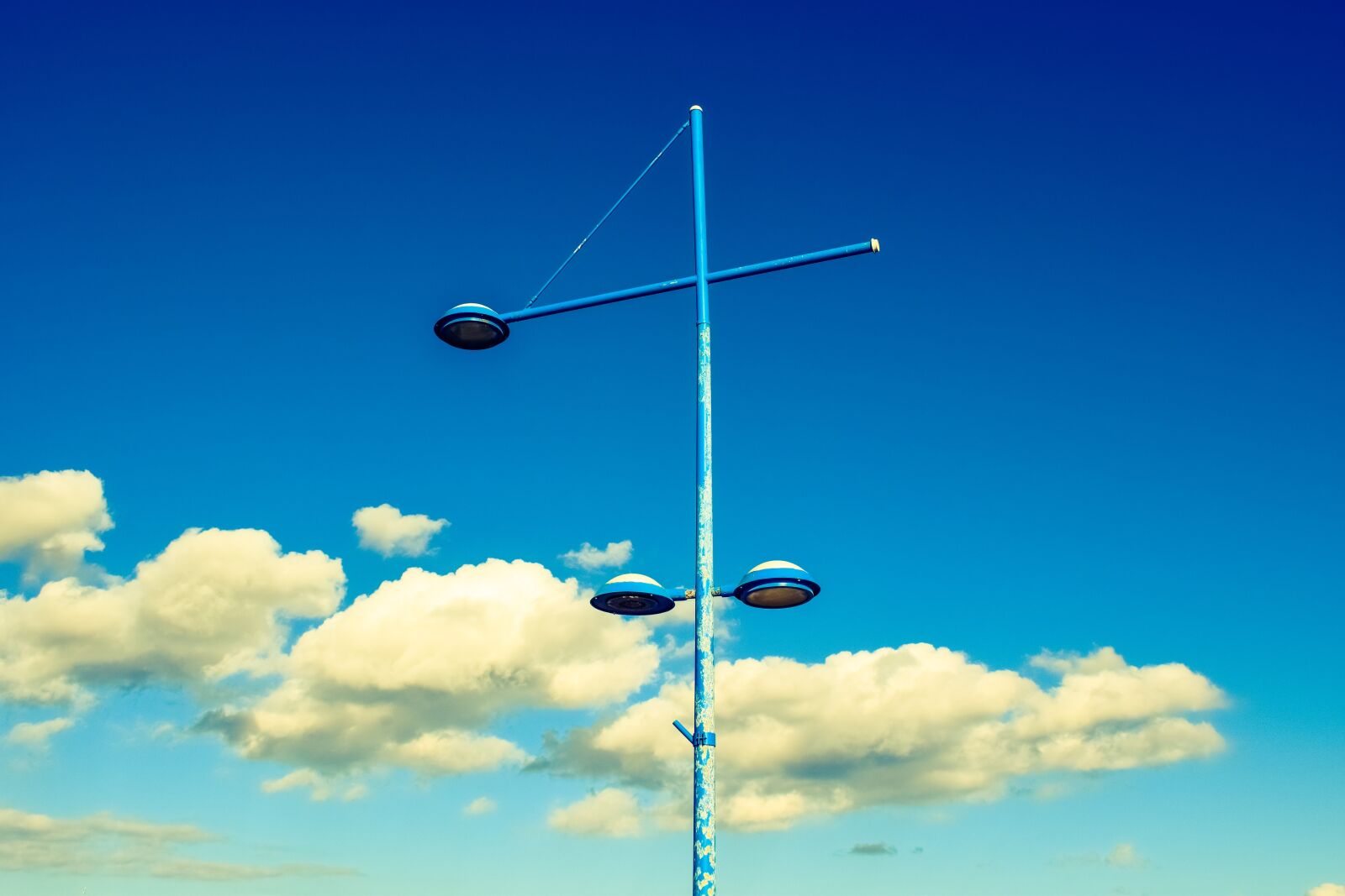 Nikon D3300 sample photo. Lamp, blue, sky photography