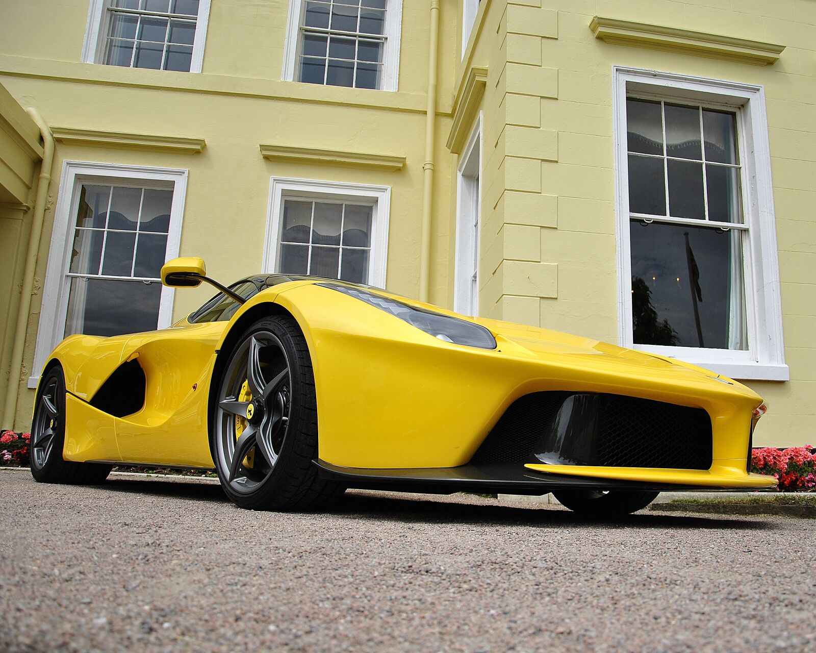 Nikon D3000 sample photo. Ferrari, car, yellow car photography