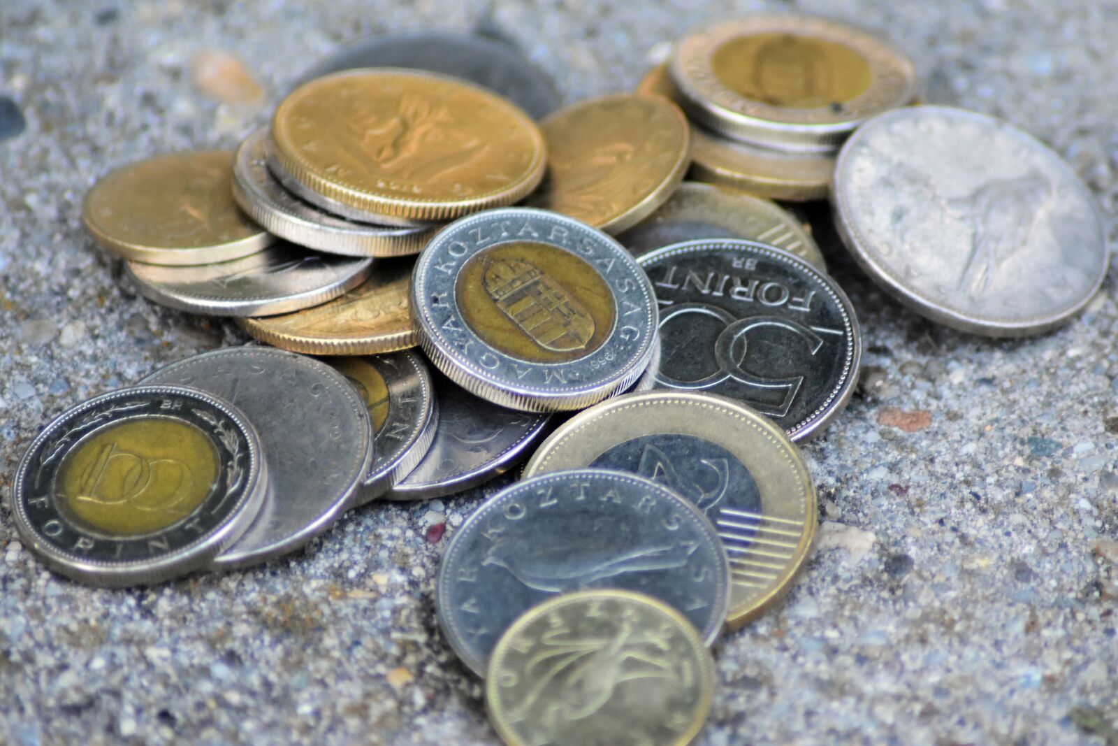 Nikon D3400 sample photo. Forint, money, tiny photography