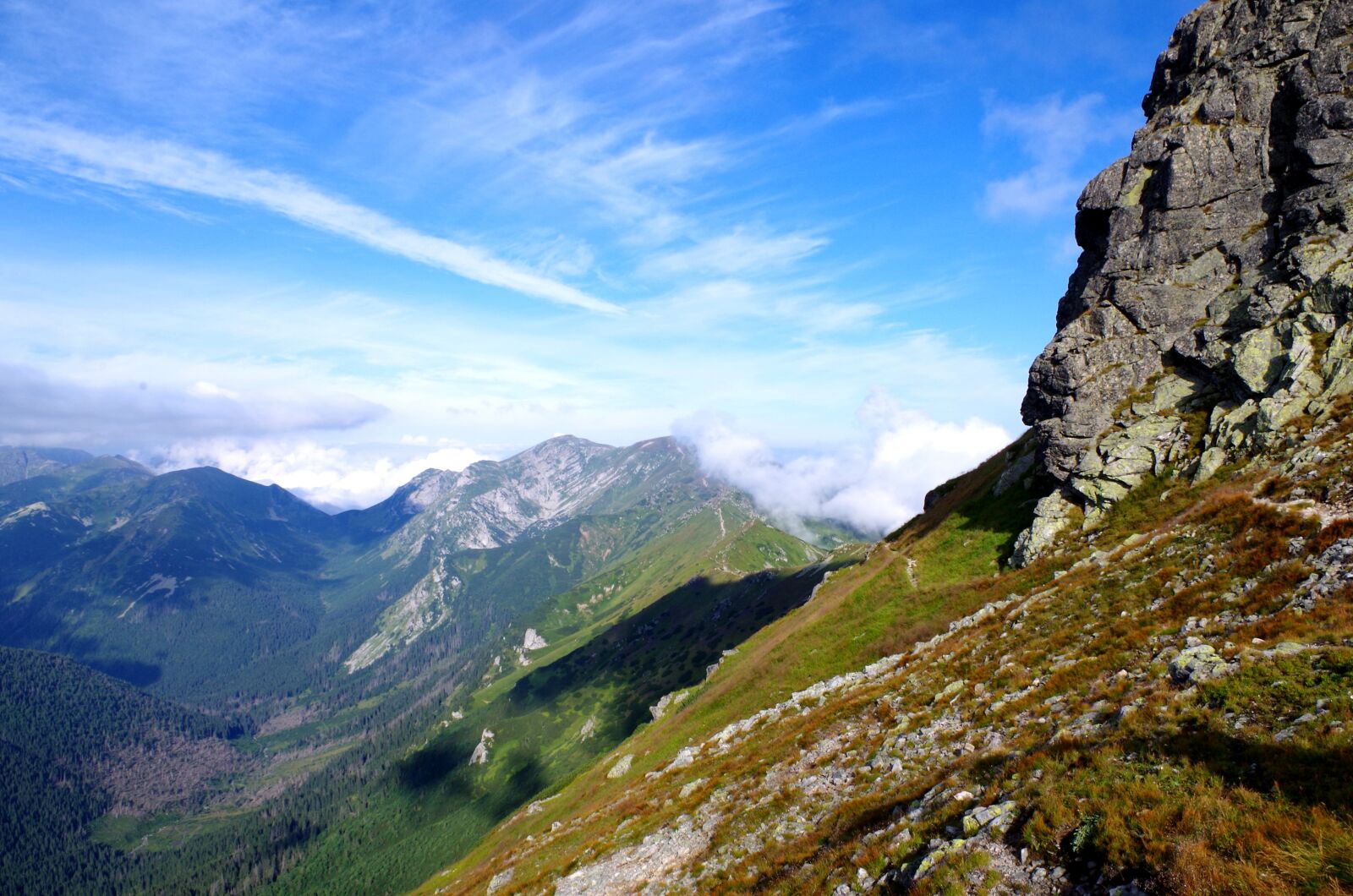 Pentax K-500 sample photo. Tatra, mountain, cliff photography