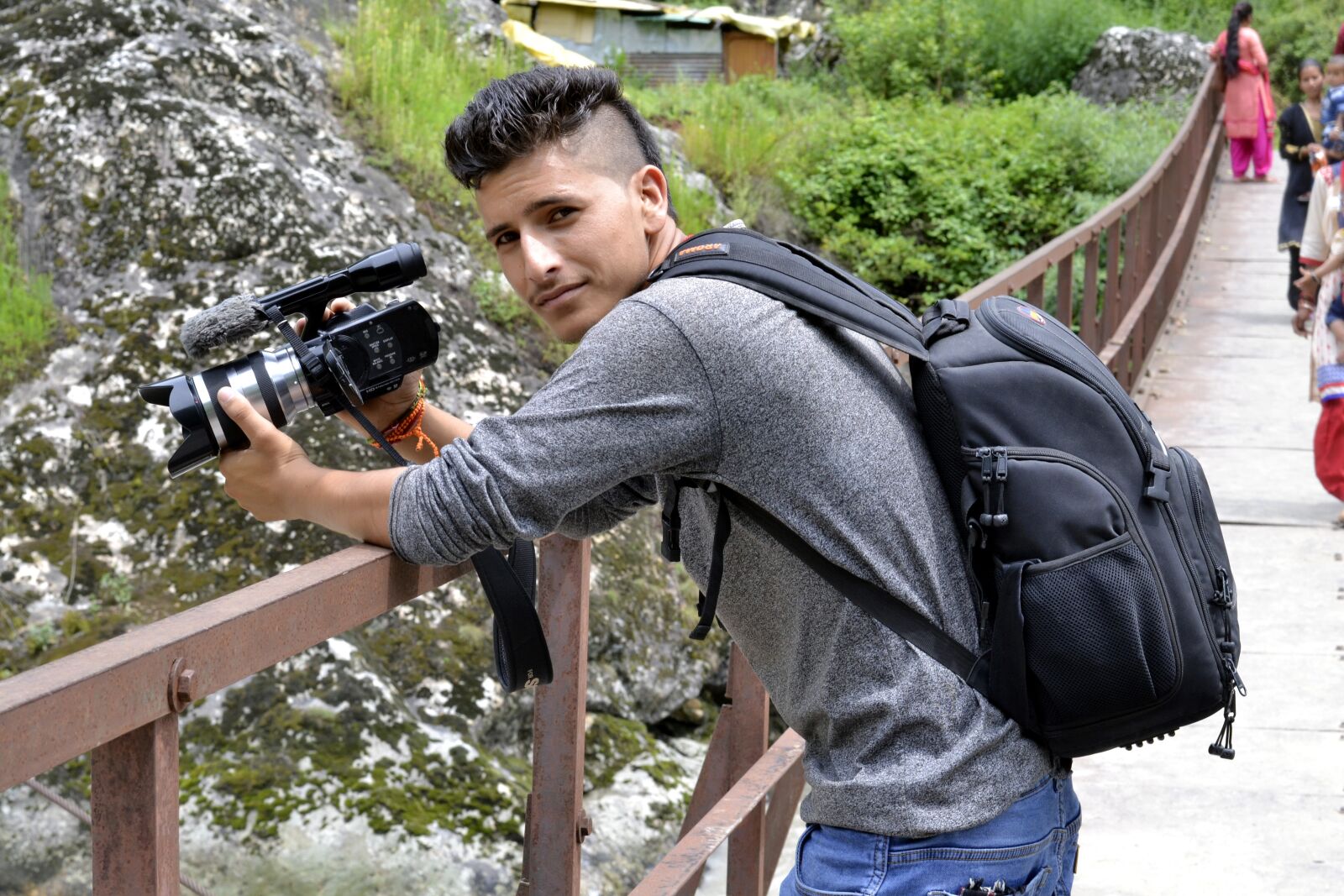 Nikon D3100 sample photo. Photographer, male, camera photography