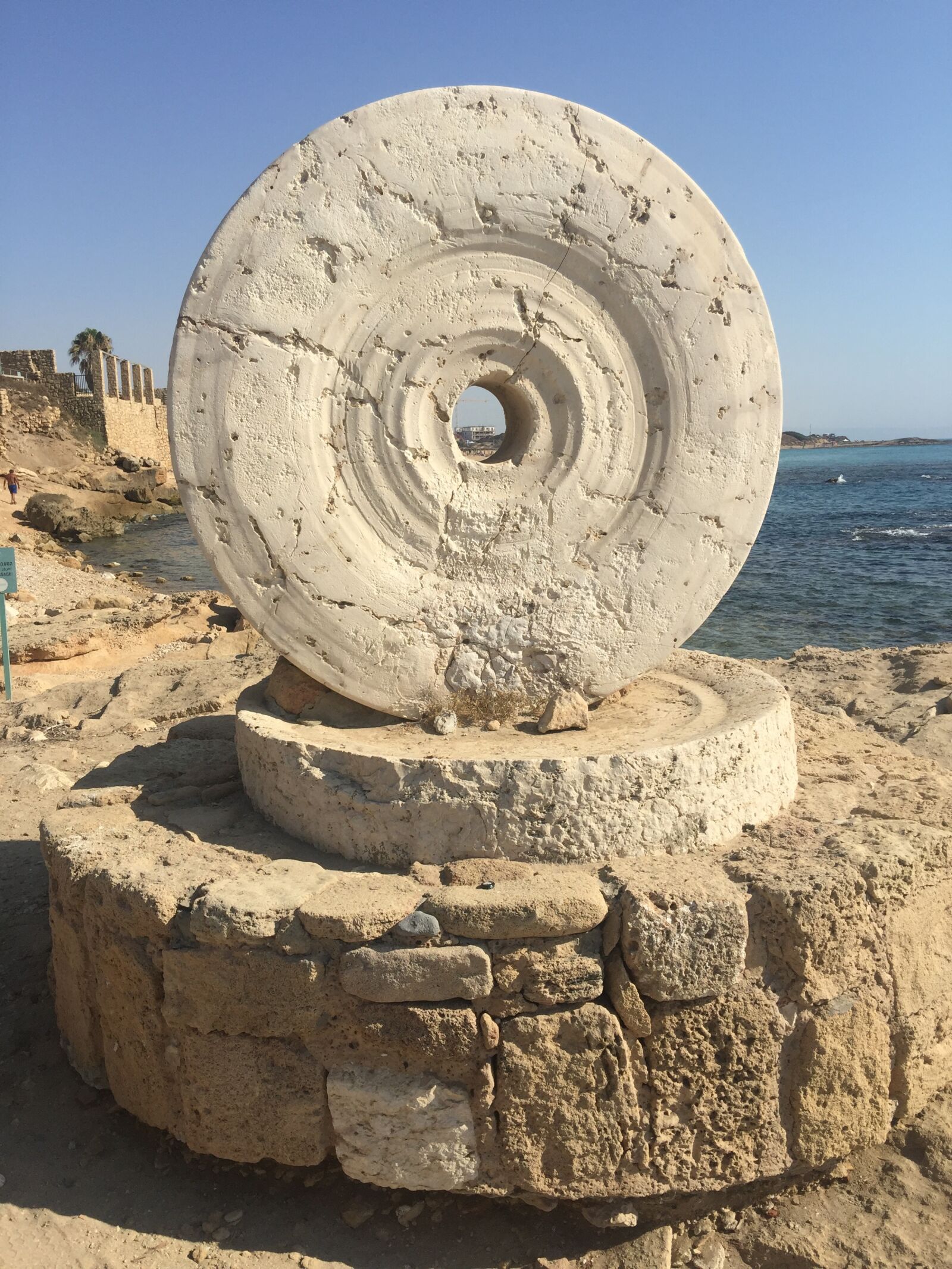 iPhone 6 Plus back camera 4.15mm f/2.2 sample photo. Palestine, al-zeeb, the stone photography