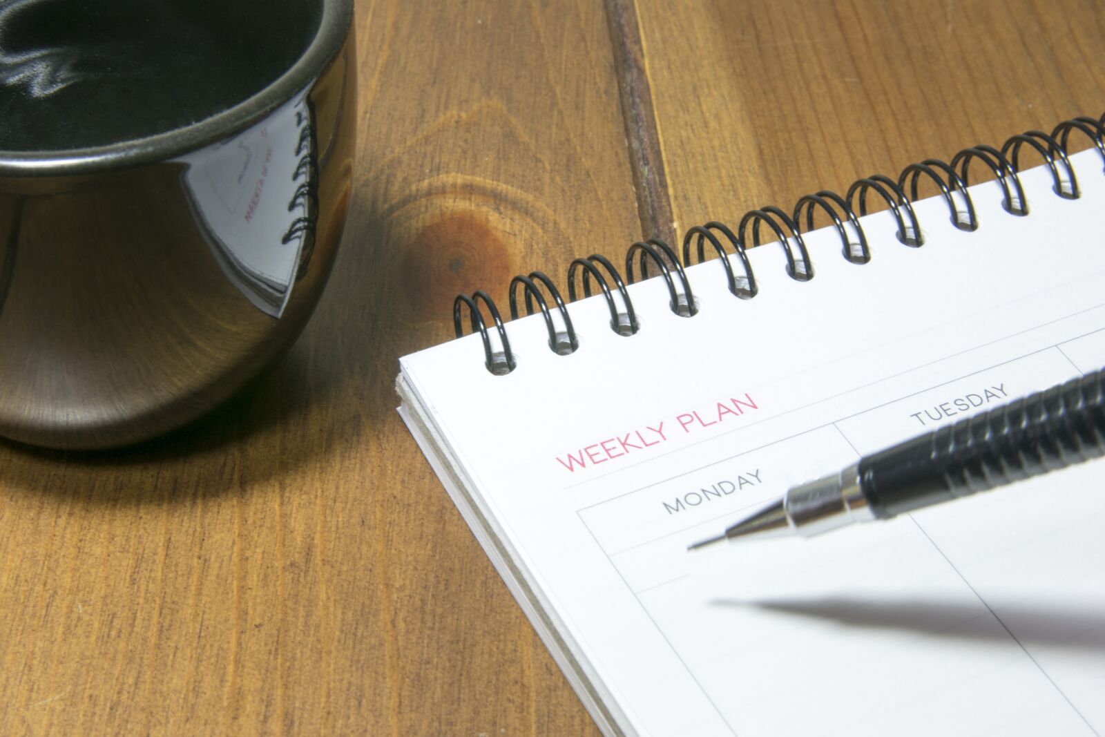 Nikon D5300 sample photo. Diary, pen, teacup photography