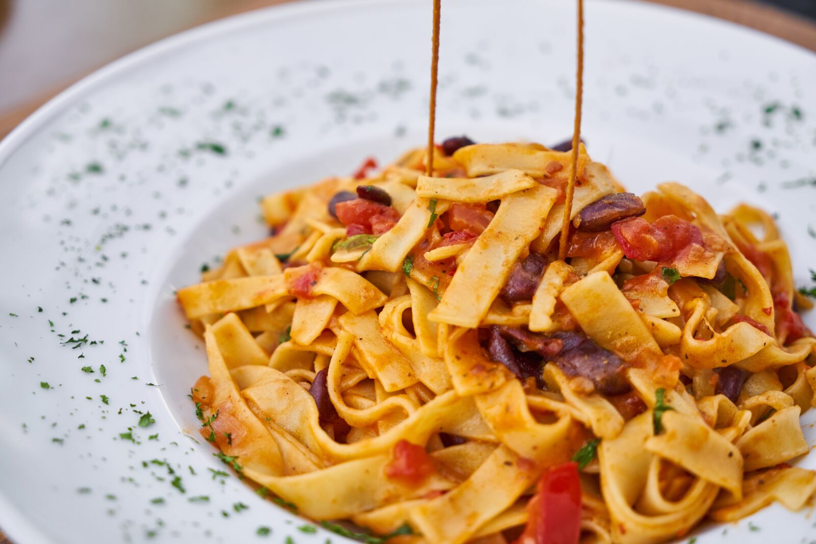 Sony a7R II sample photo. Pasta, dough, food photography