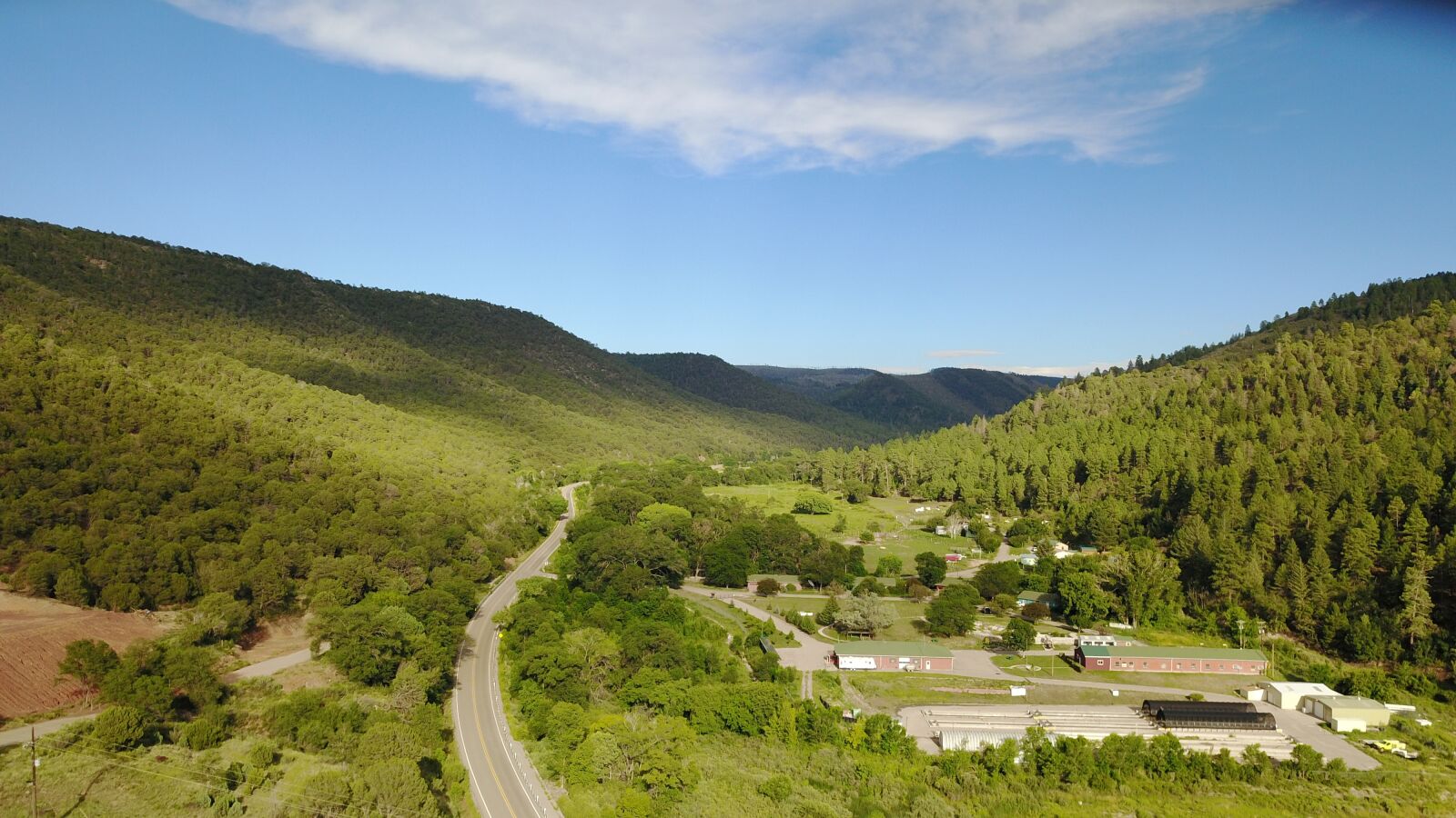 DJI FC220 sample photo. Mountain valley, aerial photo photography