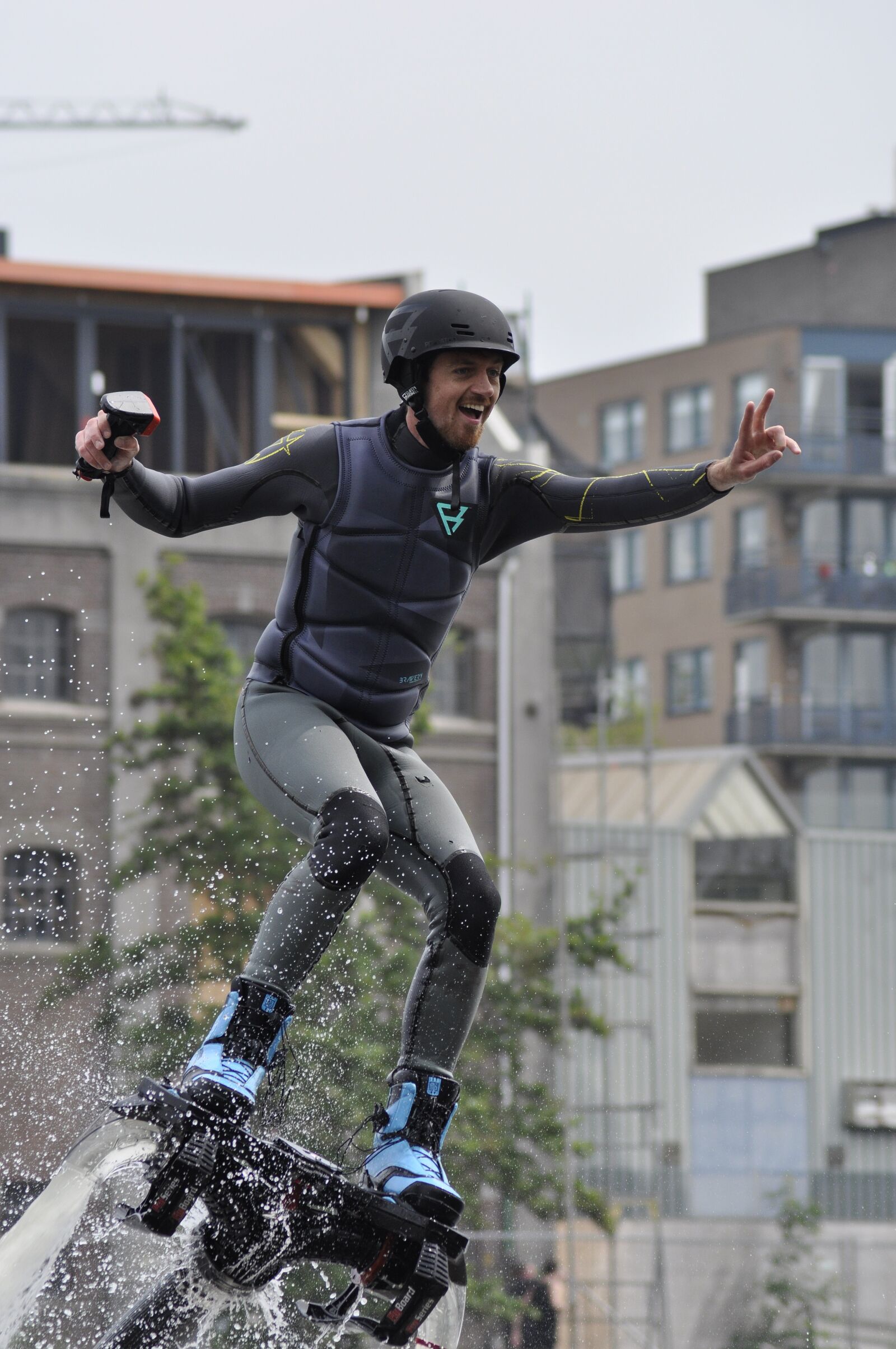 Nikon D5000 sample photo. Flyboarding, jetboarding, water photography