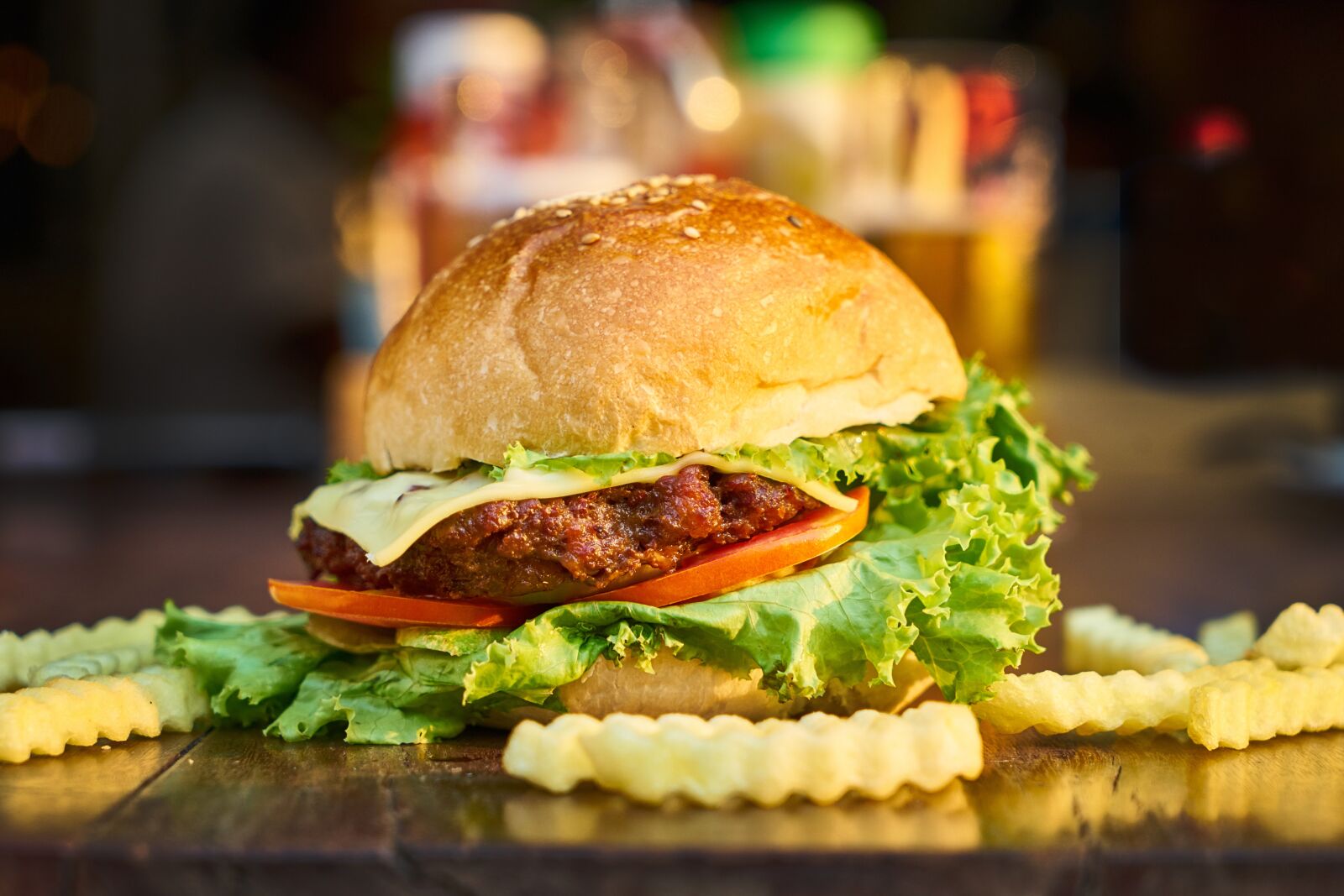 Sony a7R II sample photo. Burger, bread, meat photography