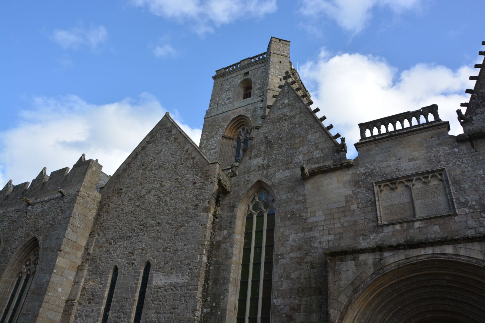Nikon D5200 sample photo. Cathedral lamballe, facade, wall photography