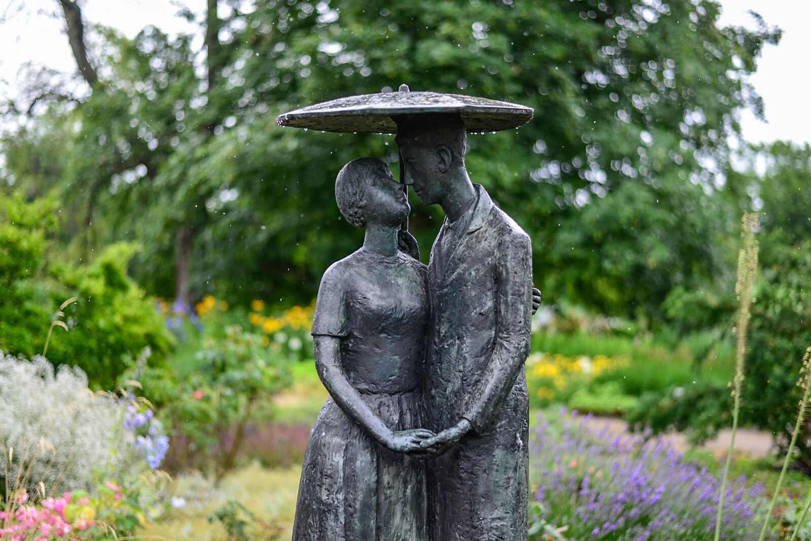 Nikon D610 sample photo. Pair, rain, love photography