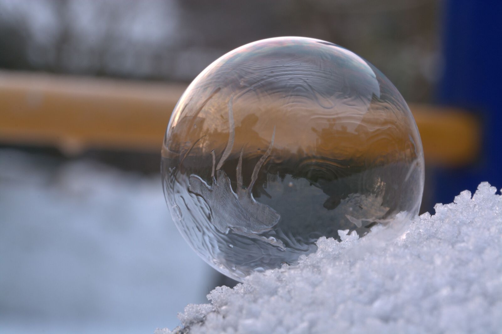 Nikon D5200 sample photo. Soap bubble, freeze, frozen photography
