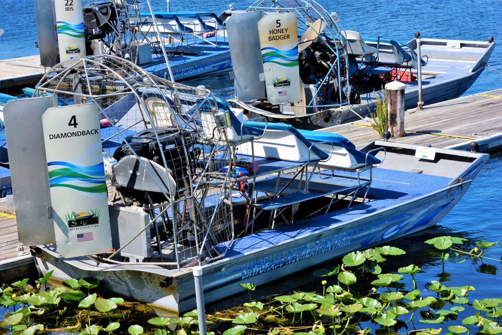 Nikon D7100 sample photo. Air boats, docked, swamp photography