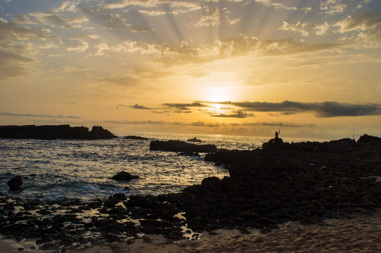 Nikon D3200 sample photo. Sunset, beach, sea photography